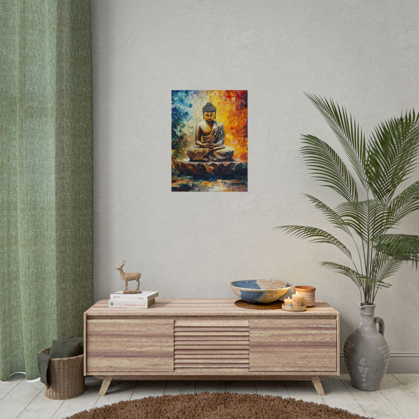 Radiant Buddha - Abstract Meditative Art Print