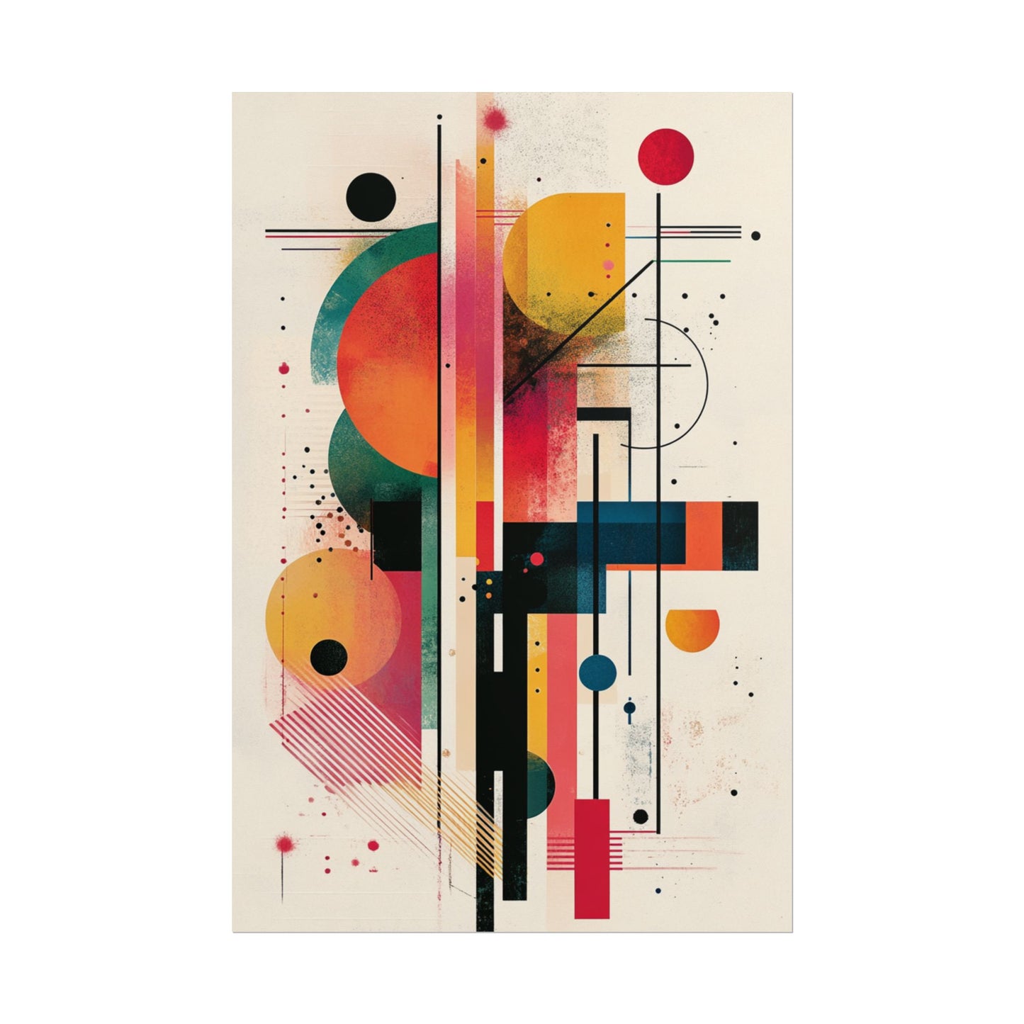 Symphony of Lines - Abstract Geometric Art Print