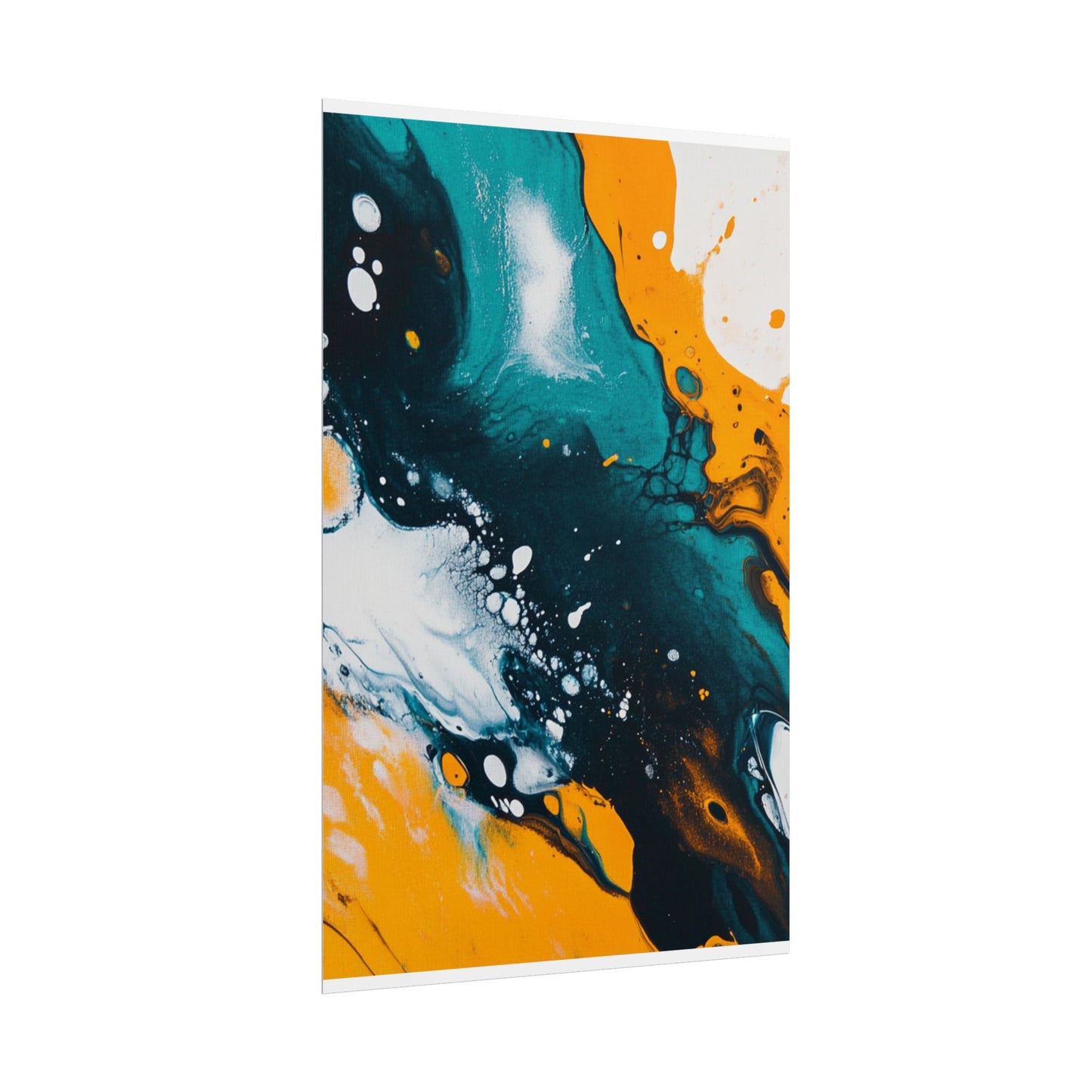 Fluid Harmony - Abstract Colour Flow Art Print