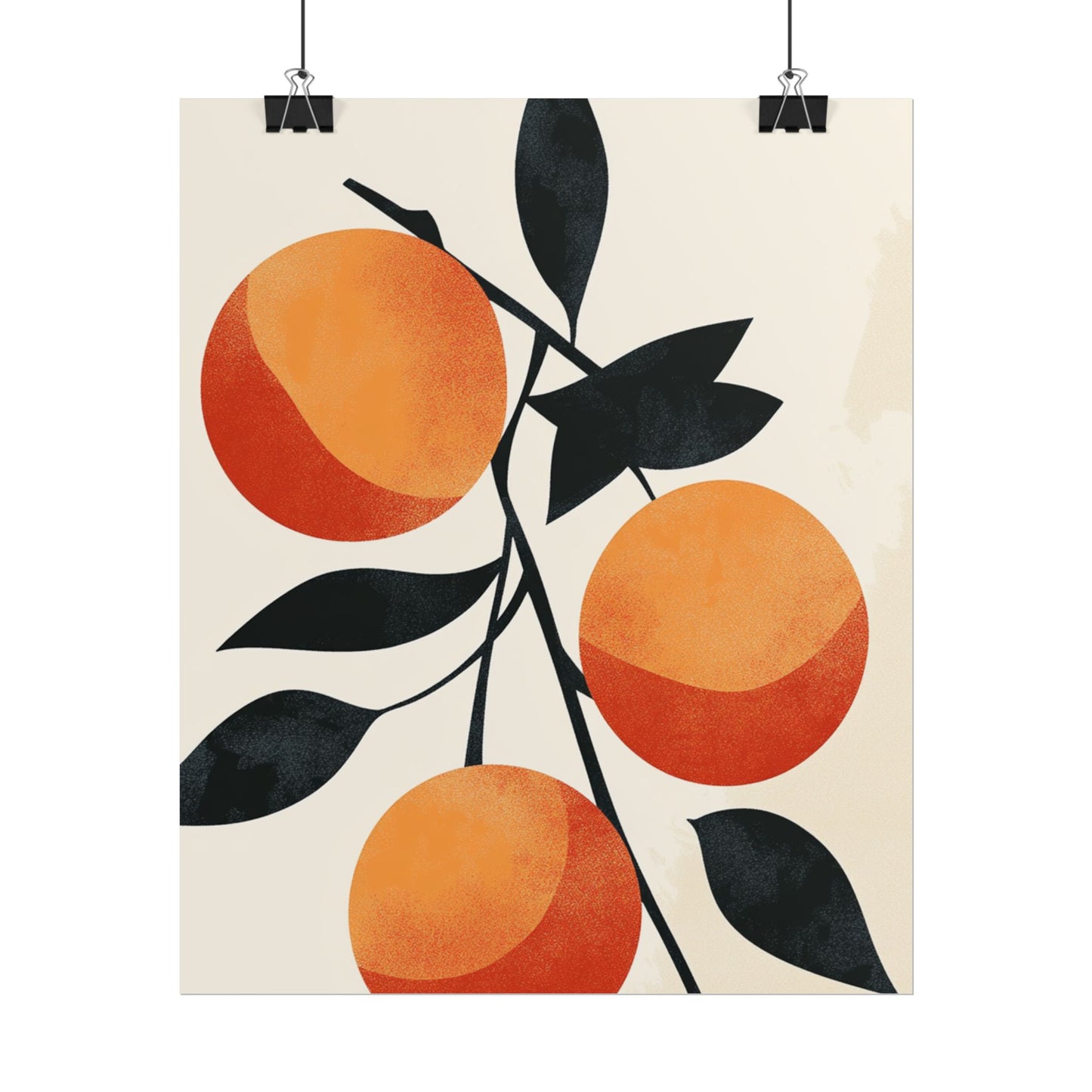 Orange Orchard - Abstract Fruit Illustration