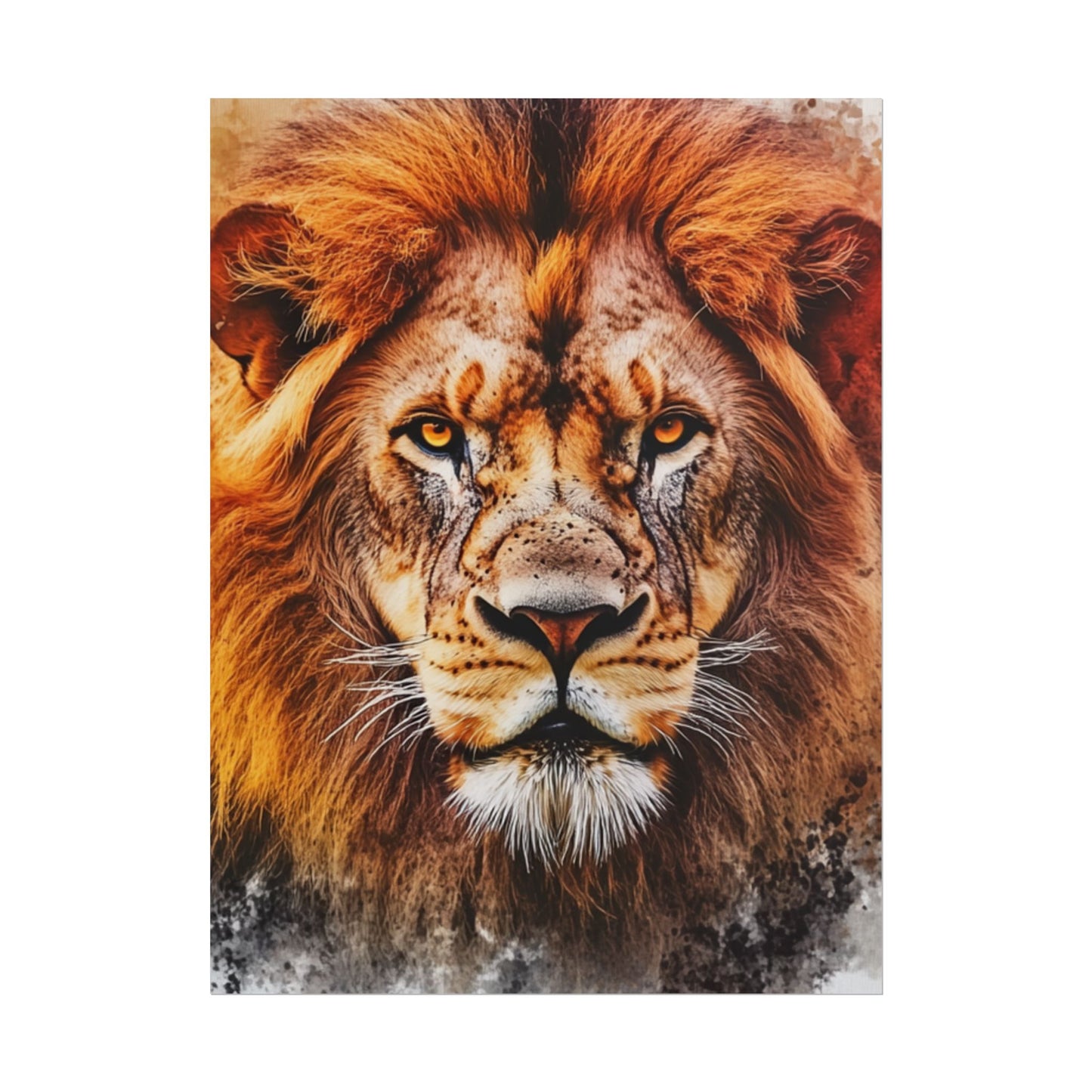 Regal Majesty - Abstract Lion Art Print