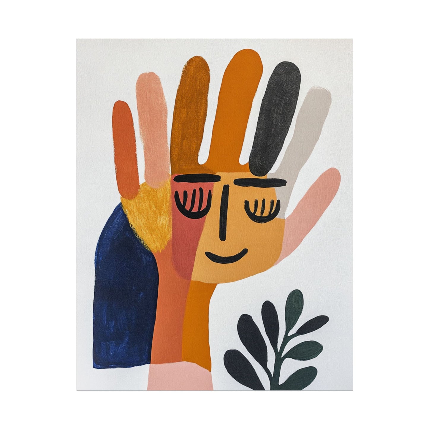 Joyful Hand - Playful Abstract Art Print