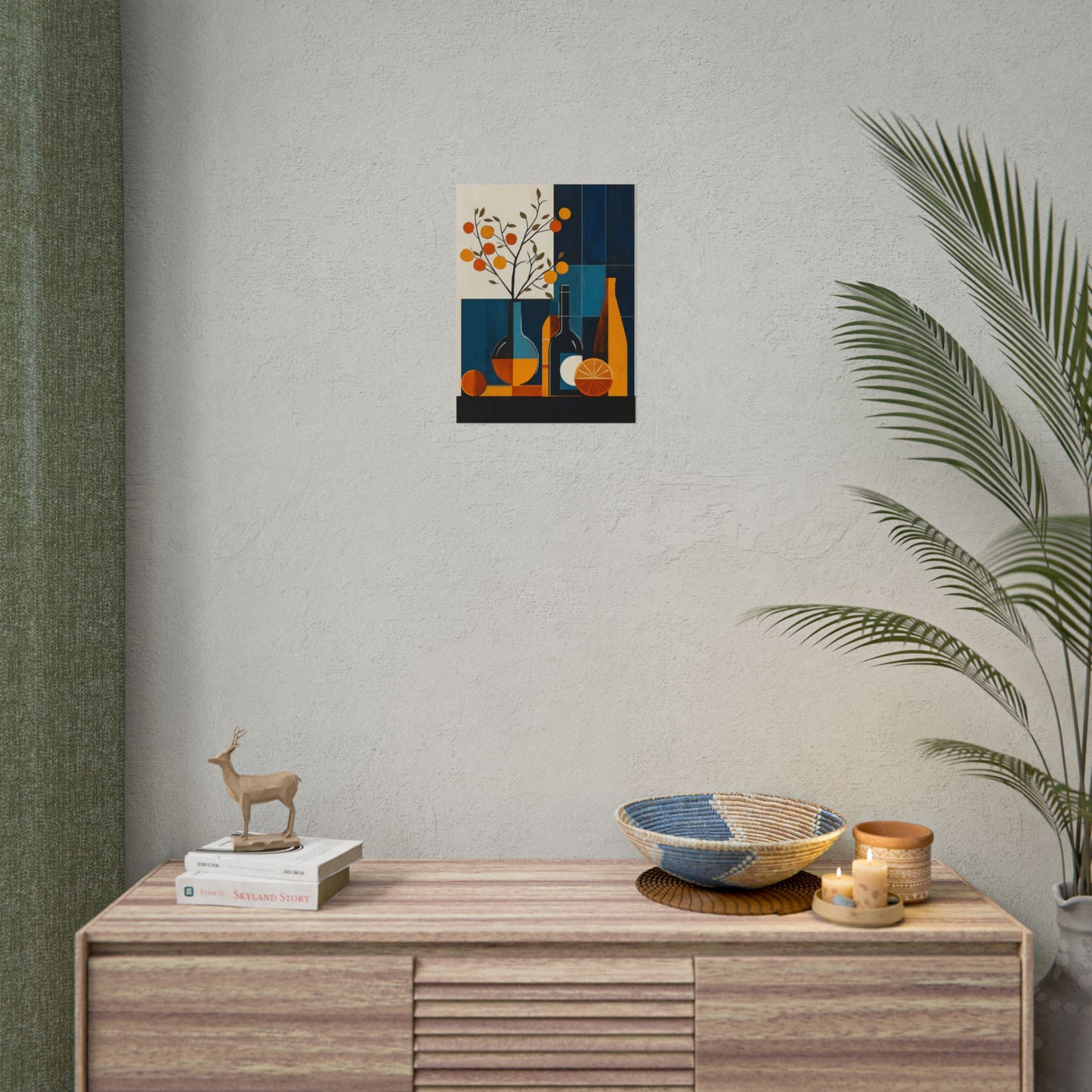 Mid-Century Modern Still Life - Abstract Geometric Art Print