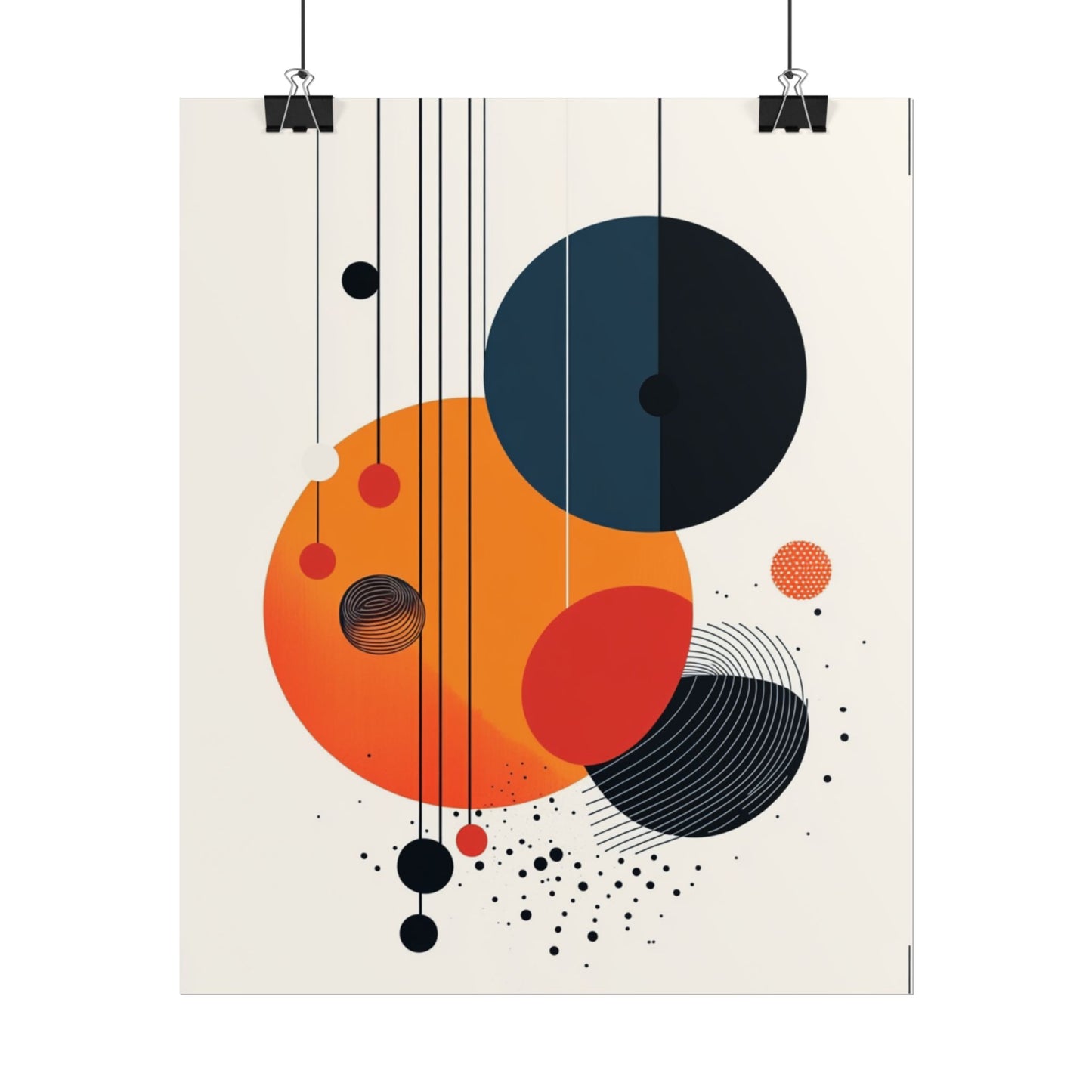 Solar Spheres - Abstract Geometric Art Print