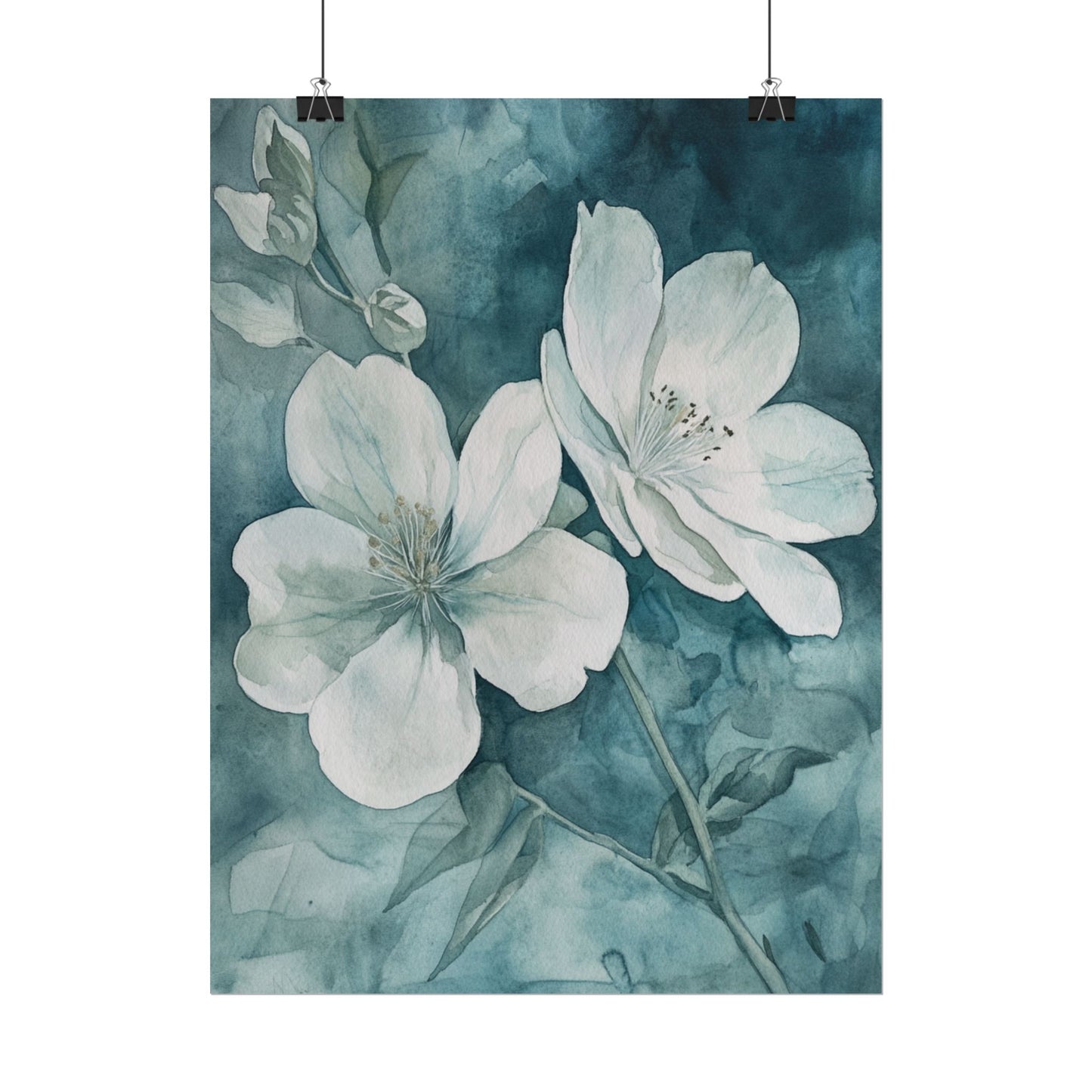 Tranquil Blossom - Abstract Floral Watercolour Art