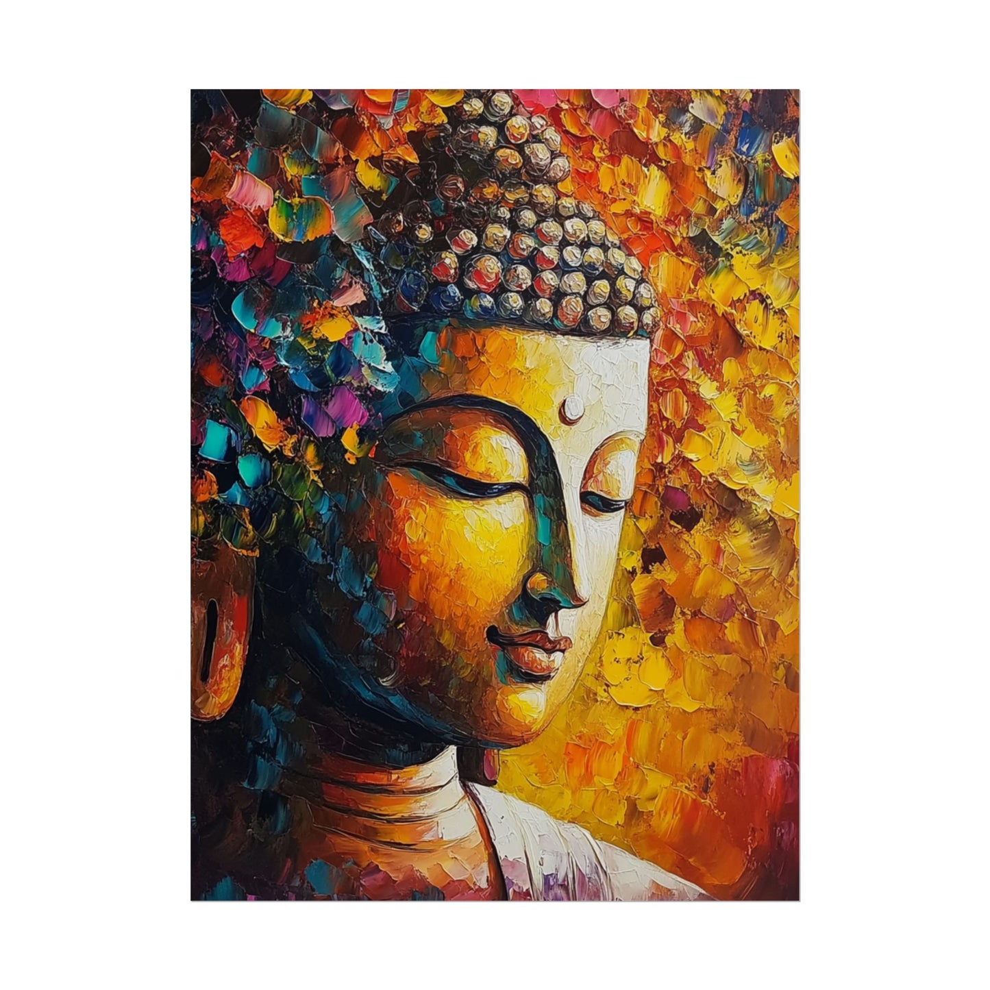 Buddha's Serenity - Abstract Spiritual Art Print