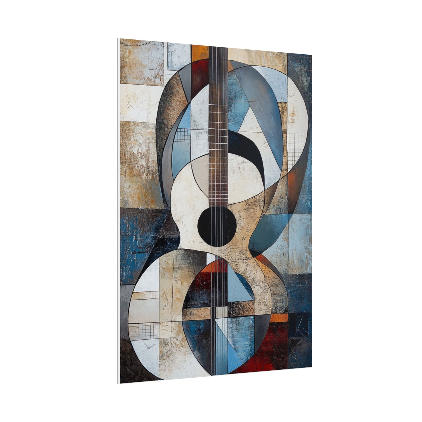 Melodic Abstraction - Geometric Guitar Art