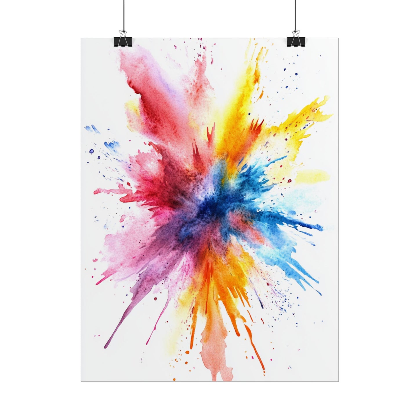 Explosion of Colour - Vibrant Abstract Burst Art