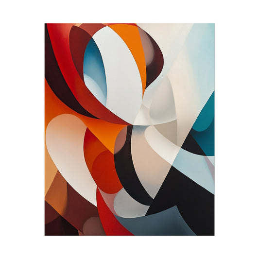 Dynamic Curves - Modern Abstract Art Print