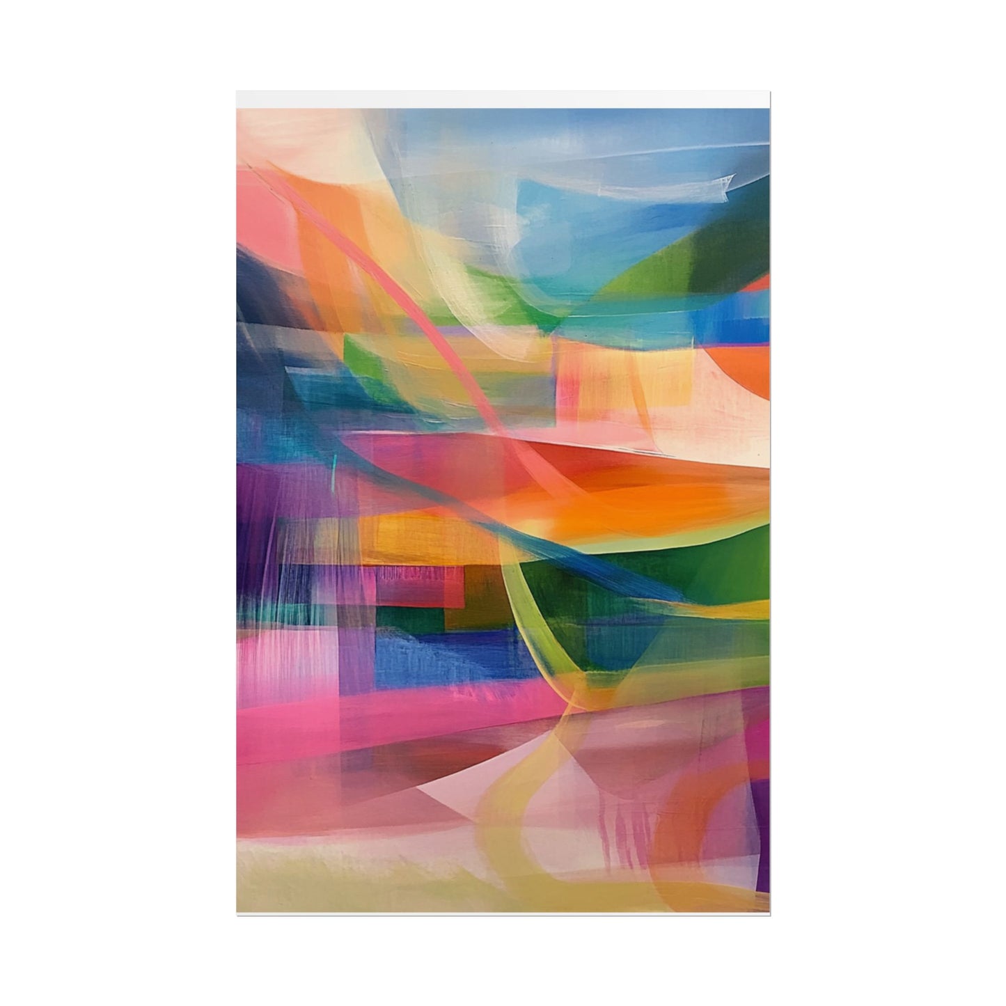 Vibrant Abstract Harmony - Art Print