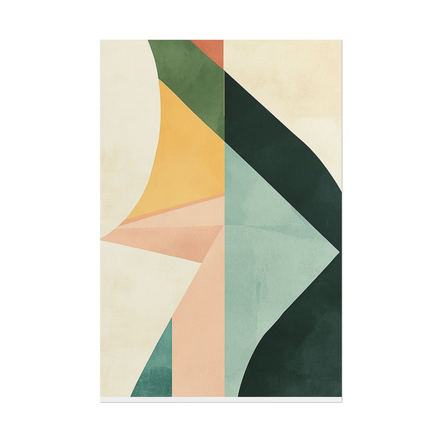 Abstract Flow - Geometric Shapes Art Print