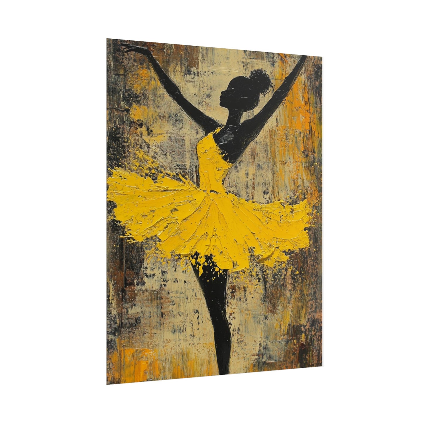 Grace in Motion - Abstract Ballet Dancer Art Print