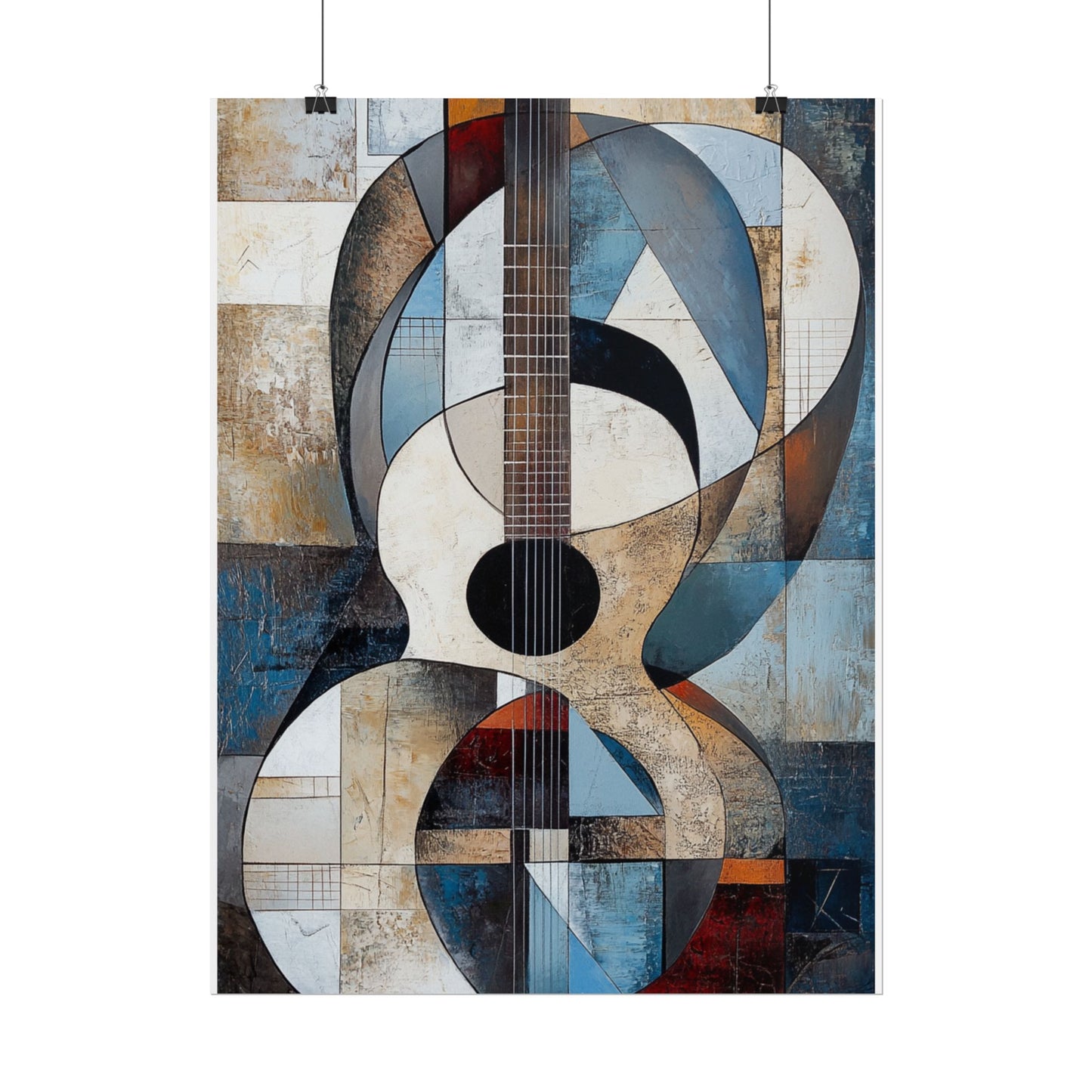 Melodic Abstraction - Geometric Guitar Art