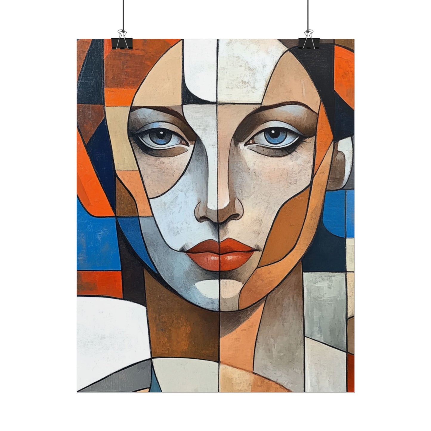 Symmetry in Colours - Abstract Portrait Art Print