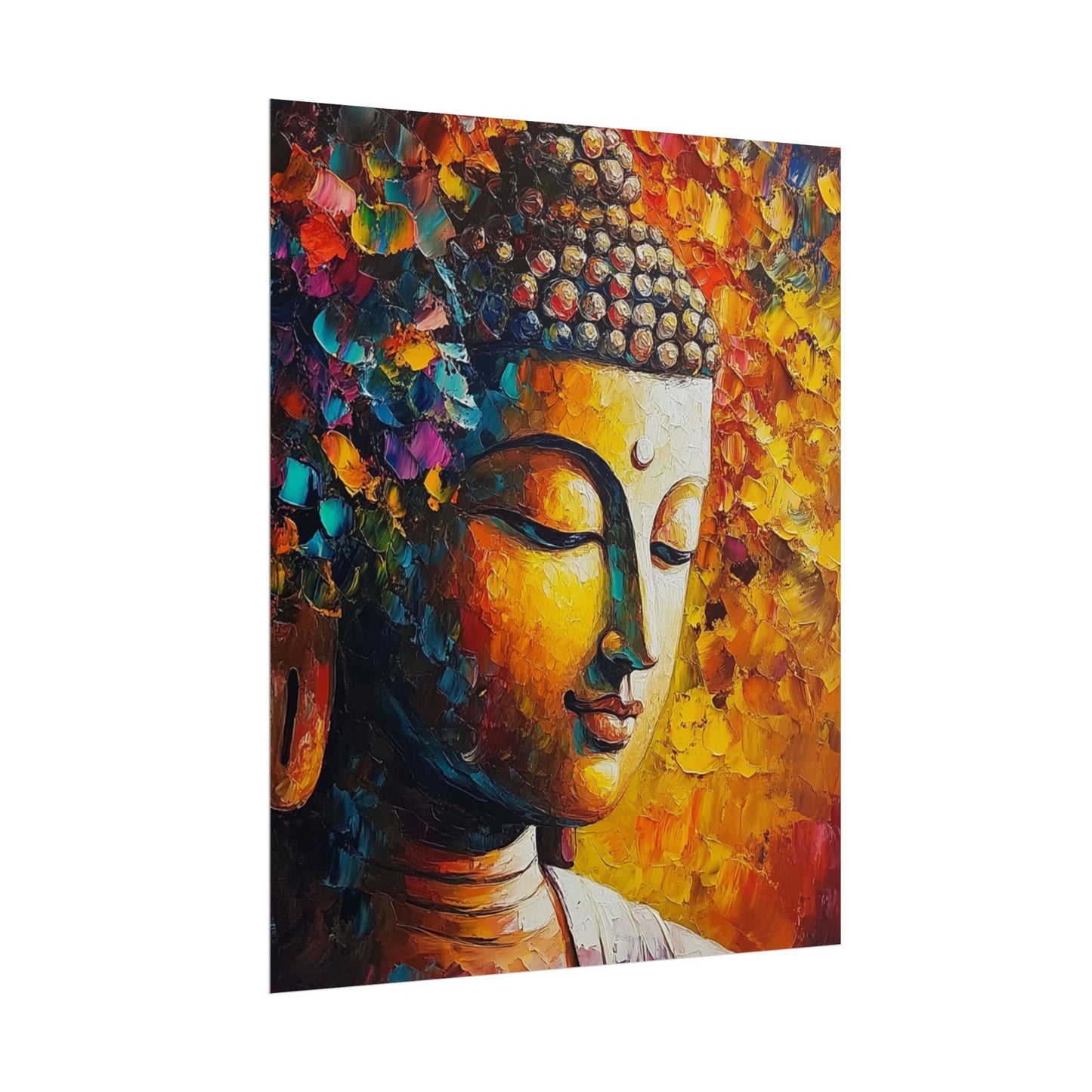 Buddha's Serenity - Abstract Spiritual Art Print