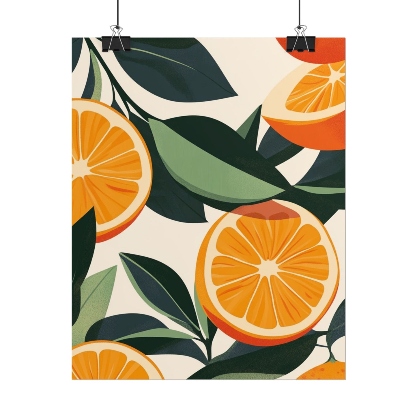 Citrus Fresh - Abstract Orange Art Print