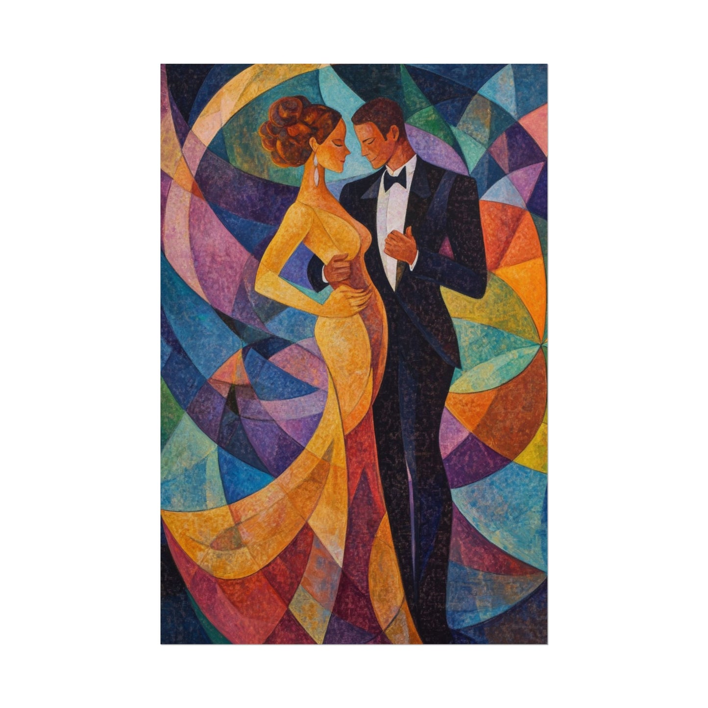 Elegant Dance - Abstract Romantic Art Print