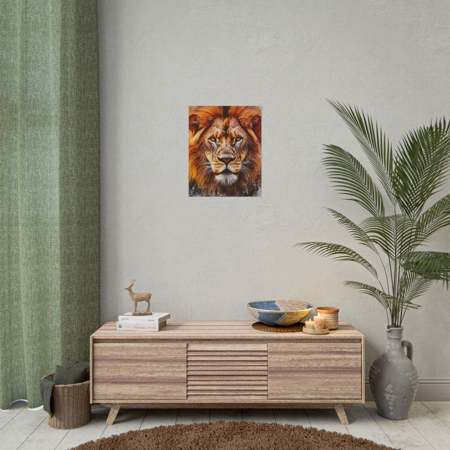 Regal Majesty - Abstract Lion Art Print