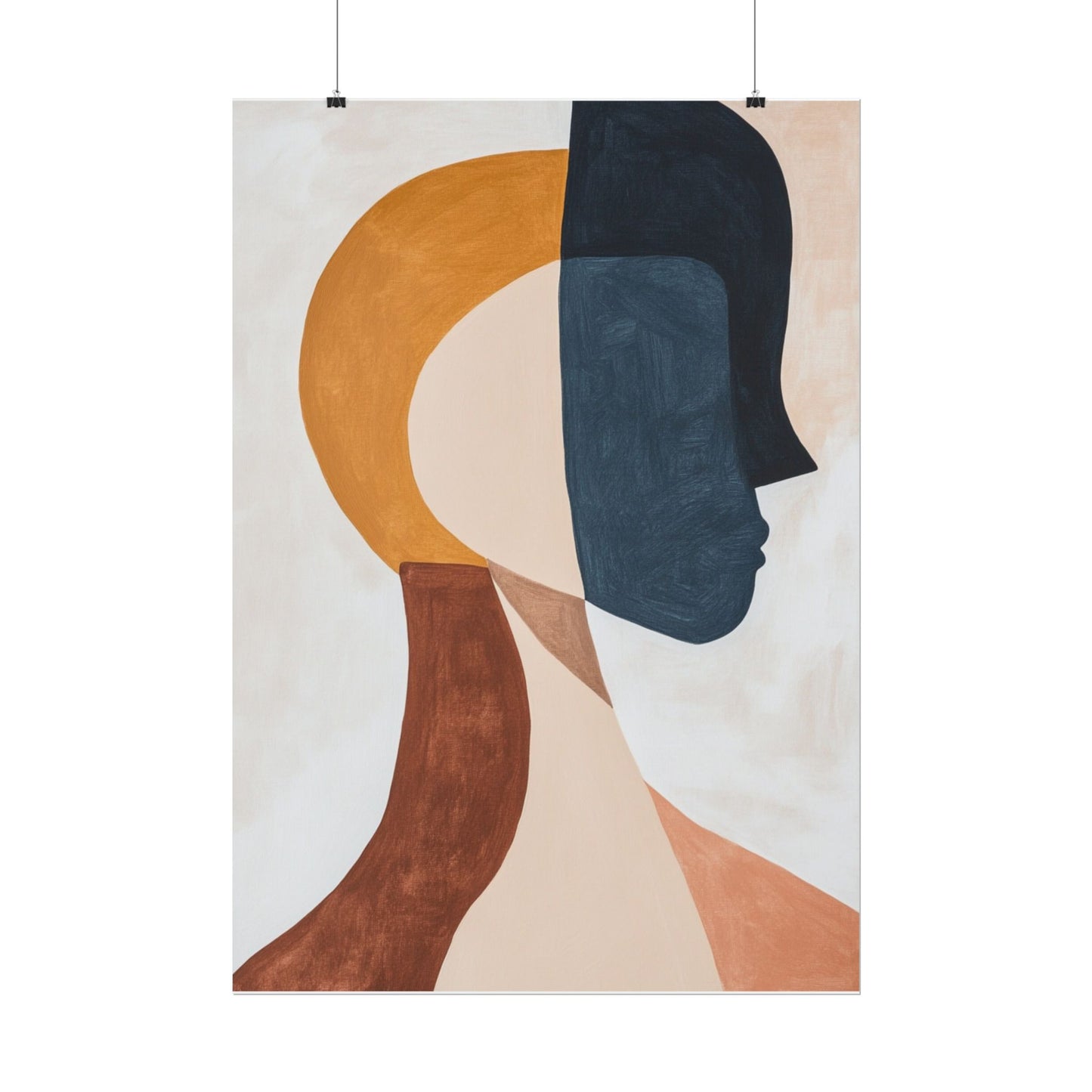 Dual Perspectives - Abstract Silhouette Art Print