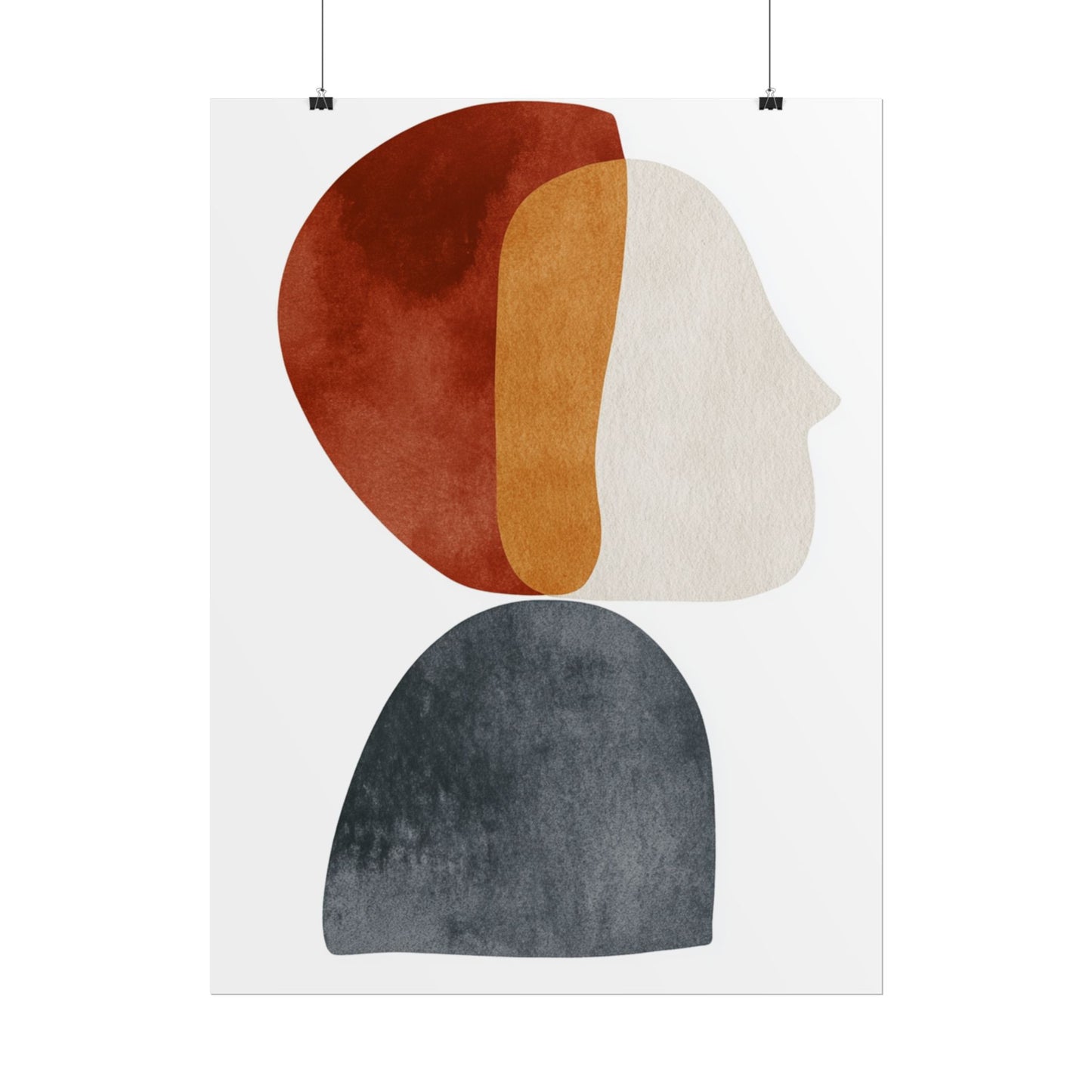 Layers of Thought - Abstract Profile Art Print