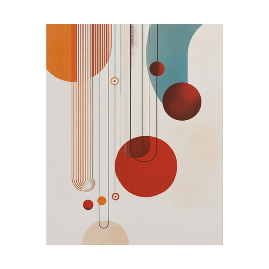 Orbital Harmony - Abstract Geometric Art Print