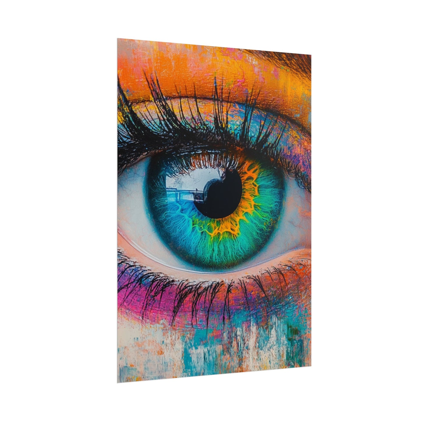 Vivid Gaze - Abstract Eye Art Print