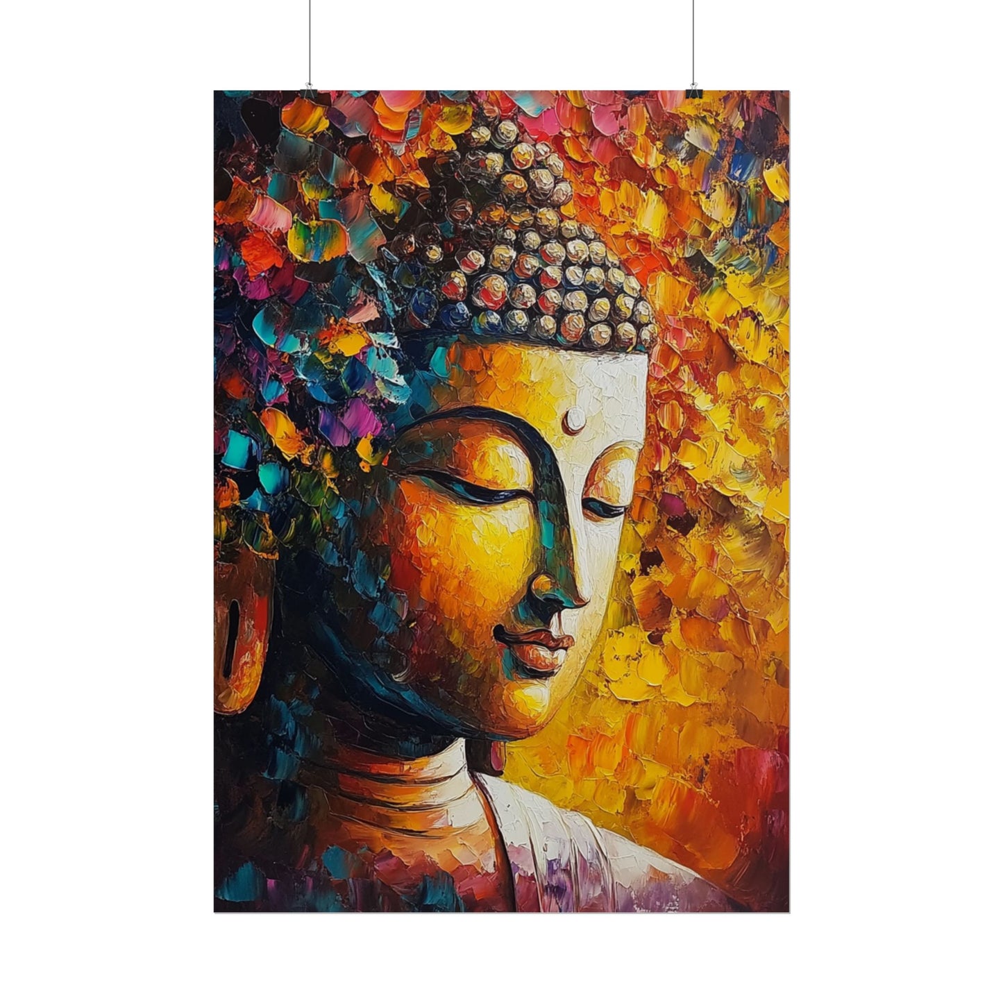 Buddha's Serenity - Abstract Spiritual Art Print