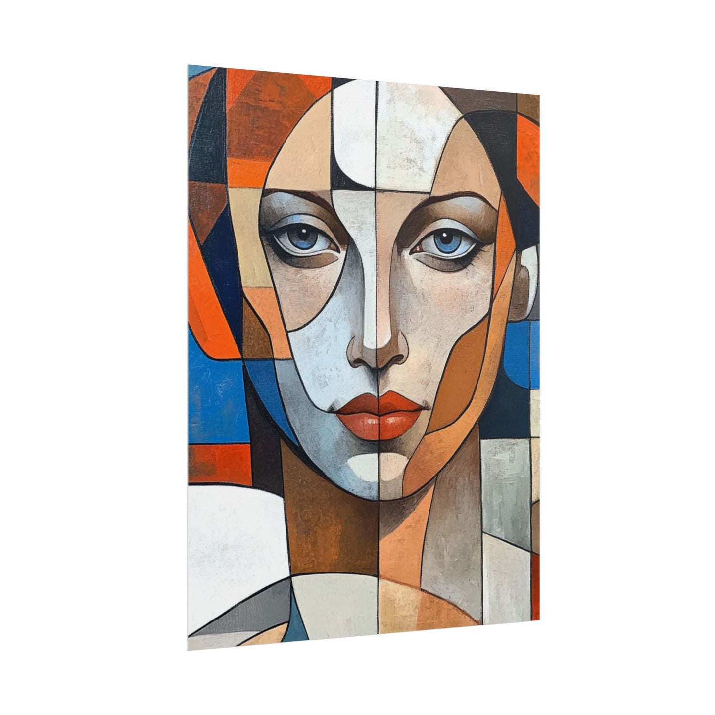 Symmetry in Colours - Abstract Portrait Art Print