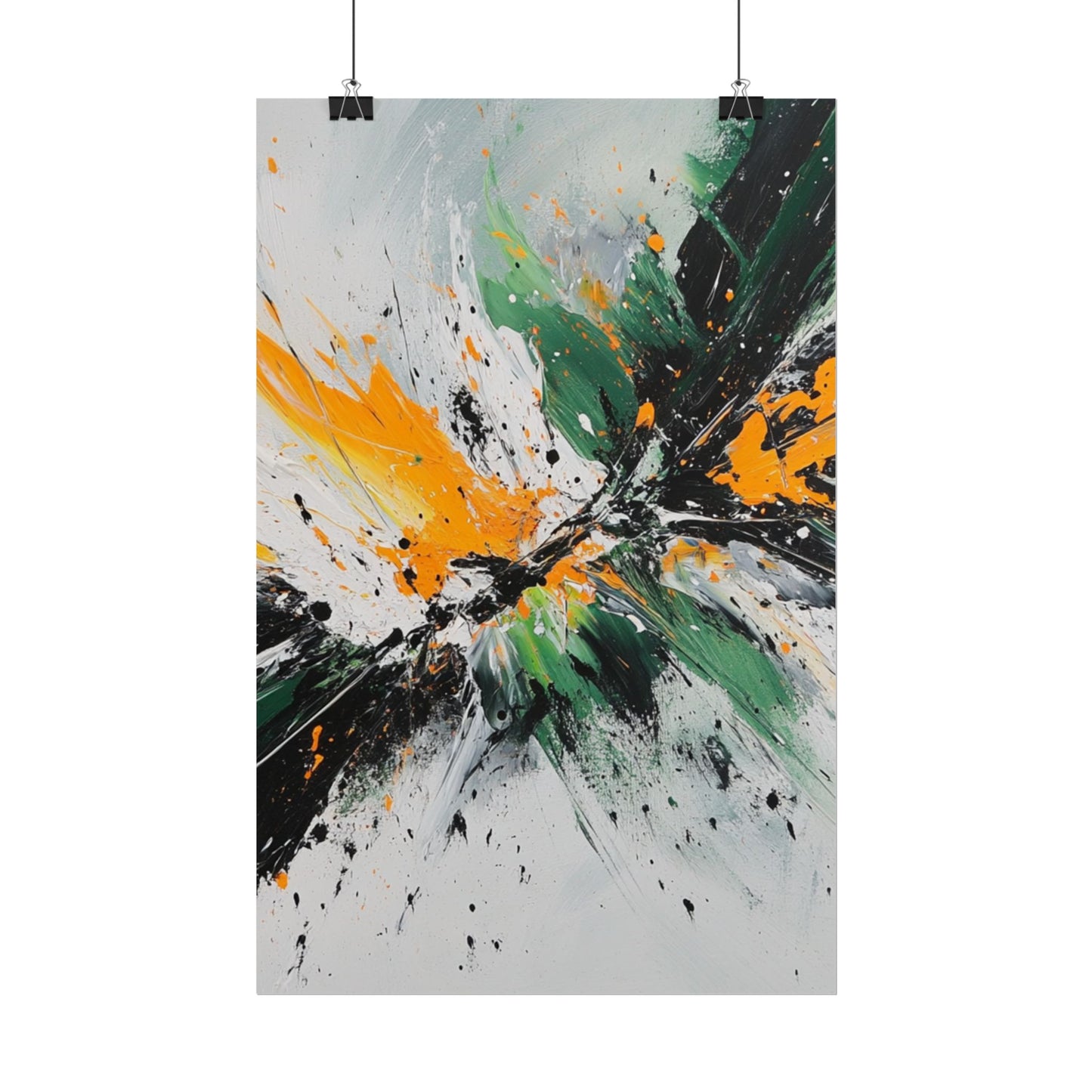 Explosive Energy - Dynamic Abstract Art Print