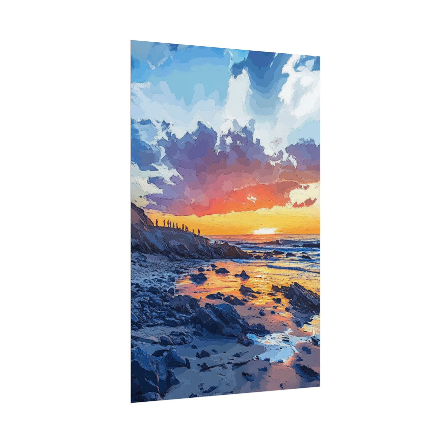 Coastal Sunset - Abstract Seascape Art Print