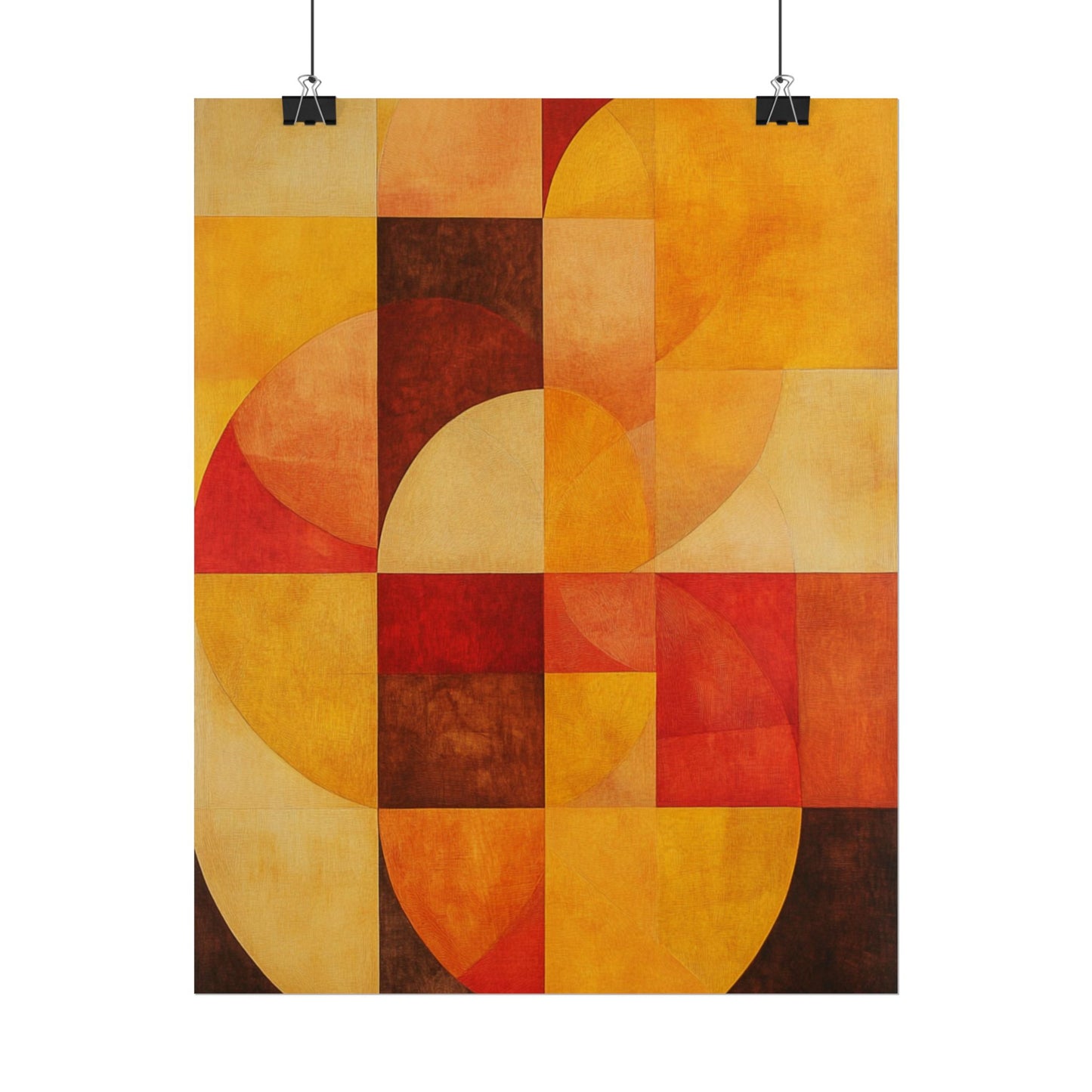 Radiant Harmony - Abstract Geometric Art Print