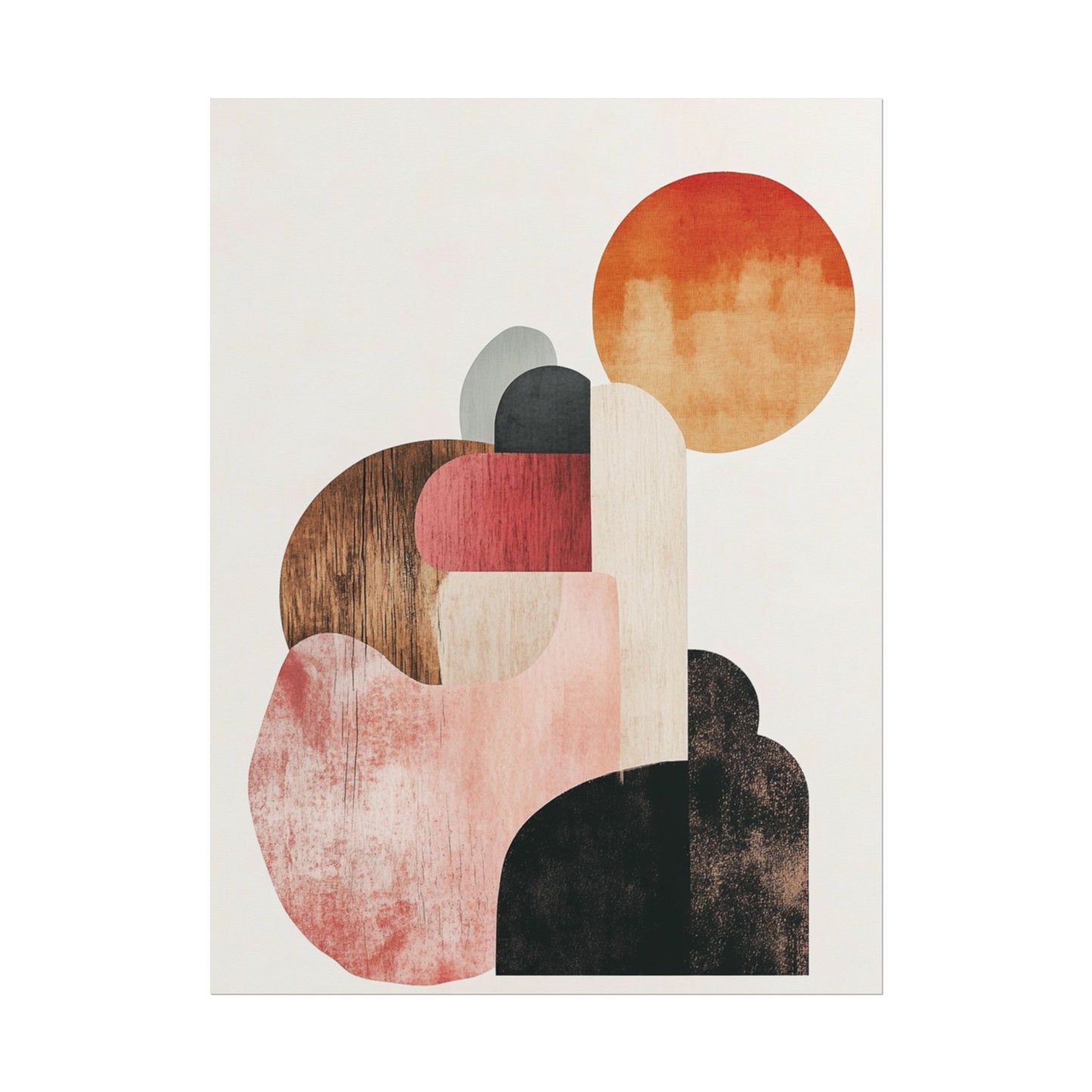 Sunrise Over Form - Abstract Geometric Art Print