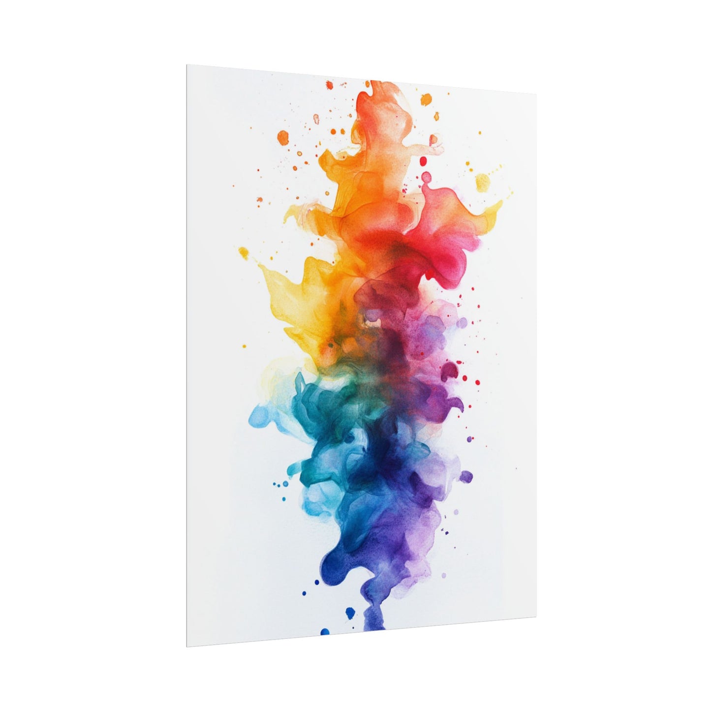 Vibrant Harmony - Abstract Watercolour Explosion of Colour