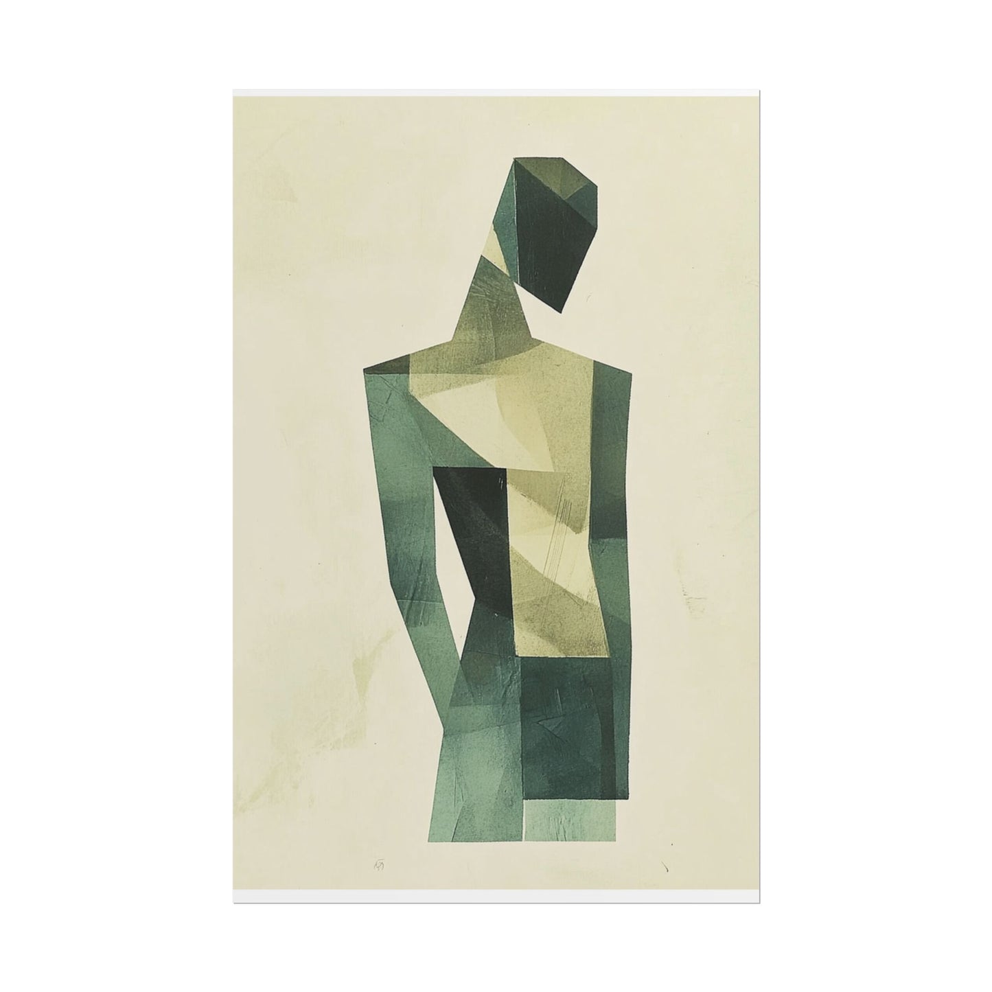 Contemplative Form - Geometric Abstract Art Print