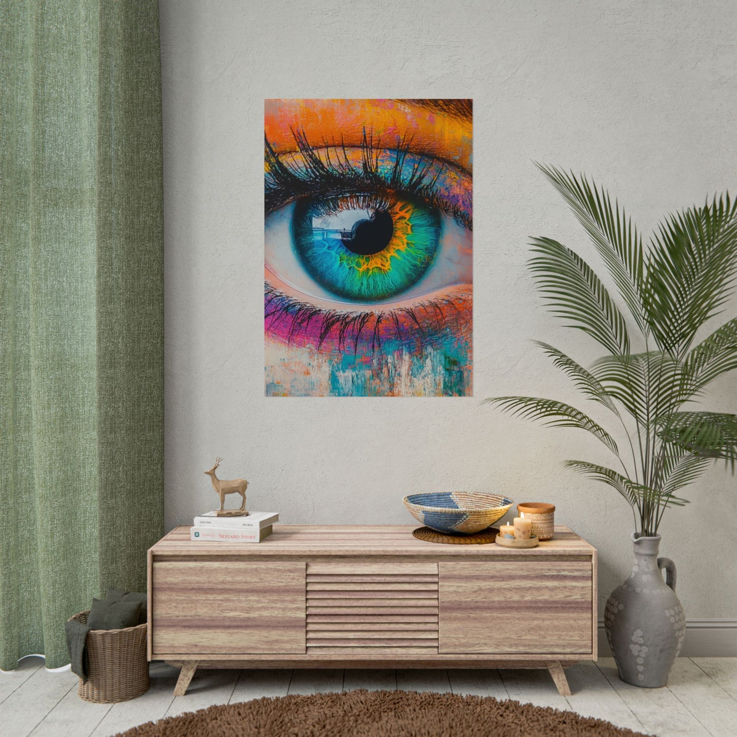 Vivid Gaze - Abstract Eye Art Print