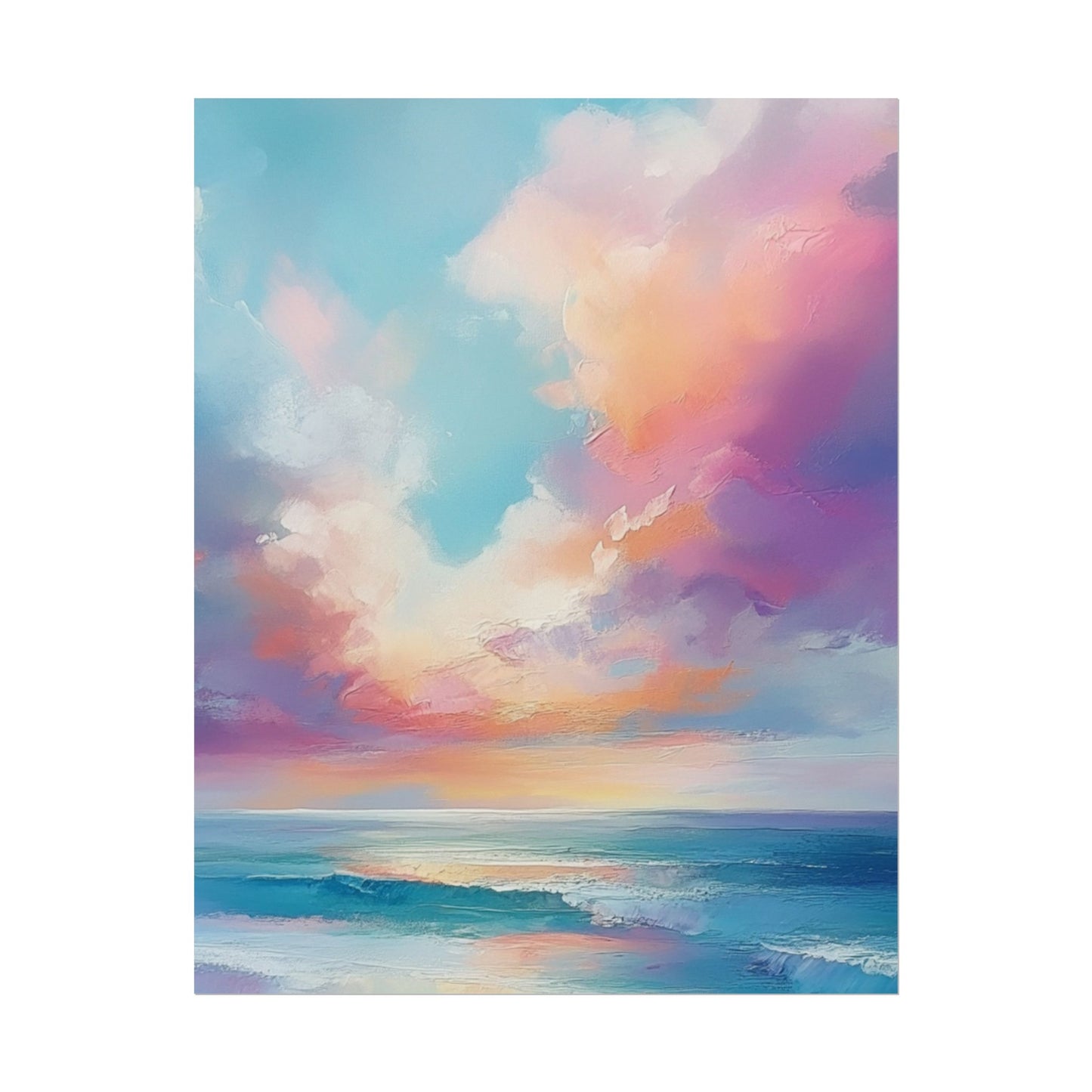 Serenity in Colour - Abstract Sky and Sea Landscape