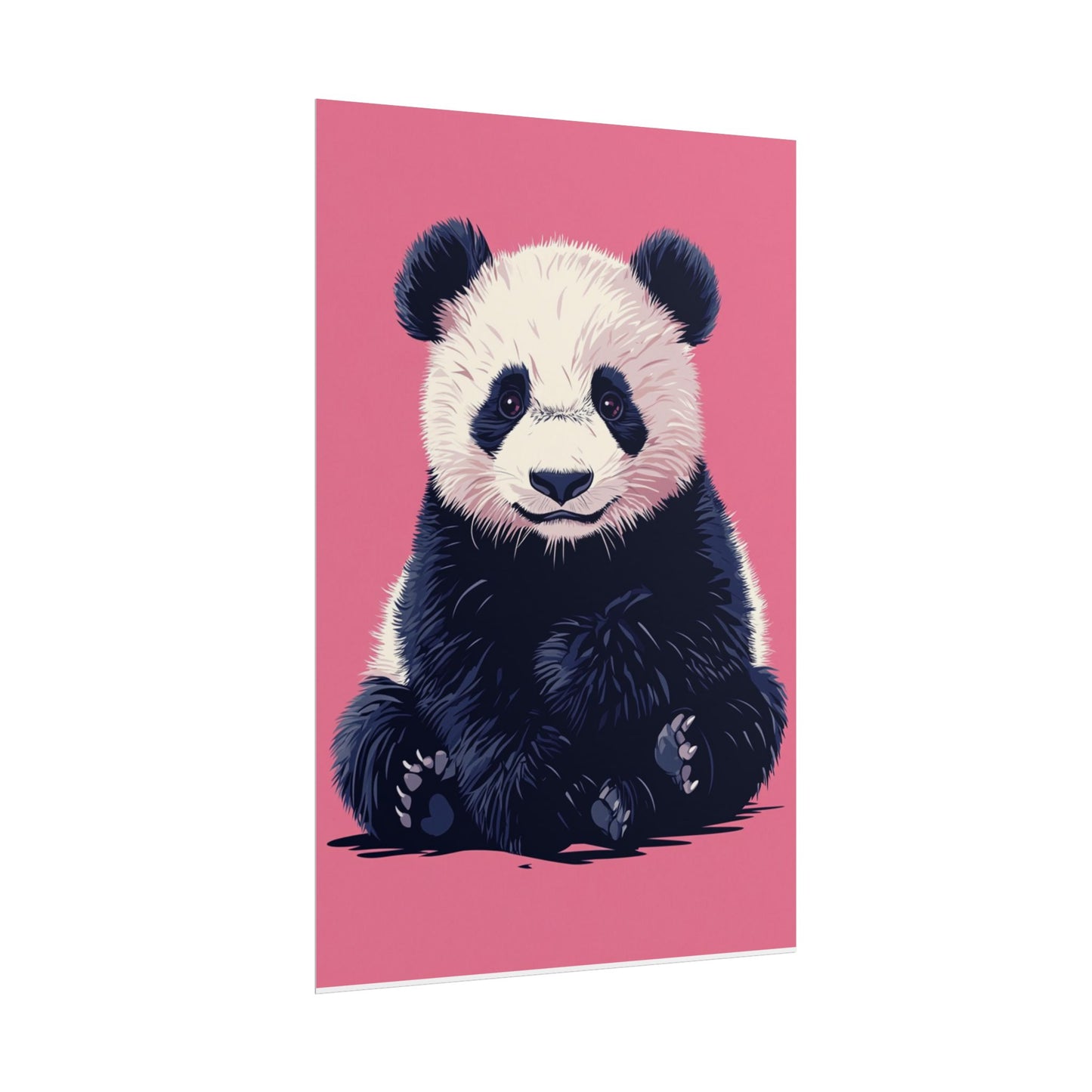 Adorable Panda Bliss - Abstract Art Print