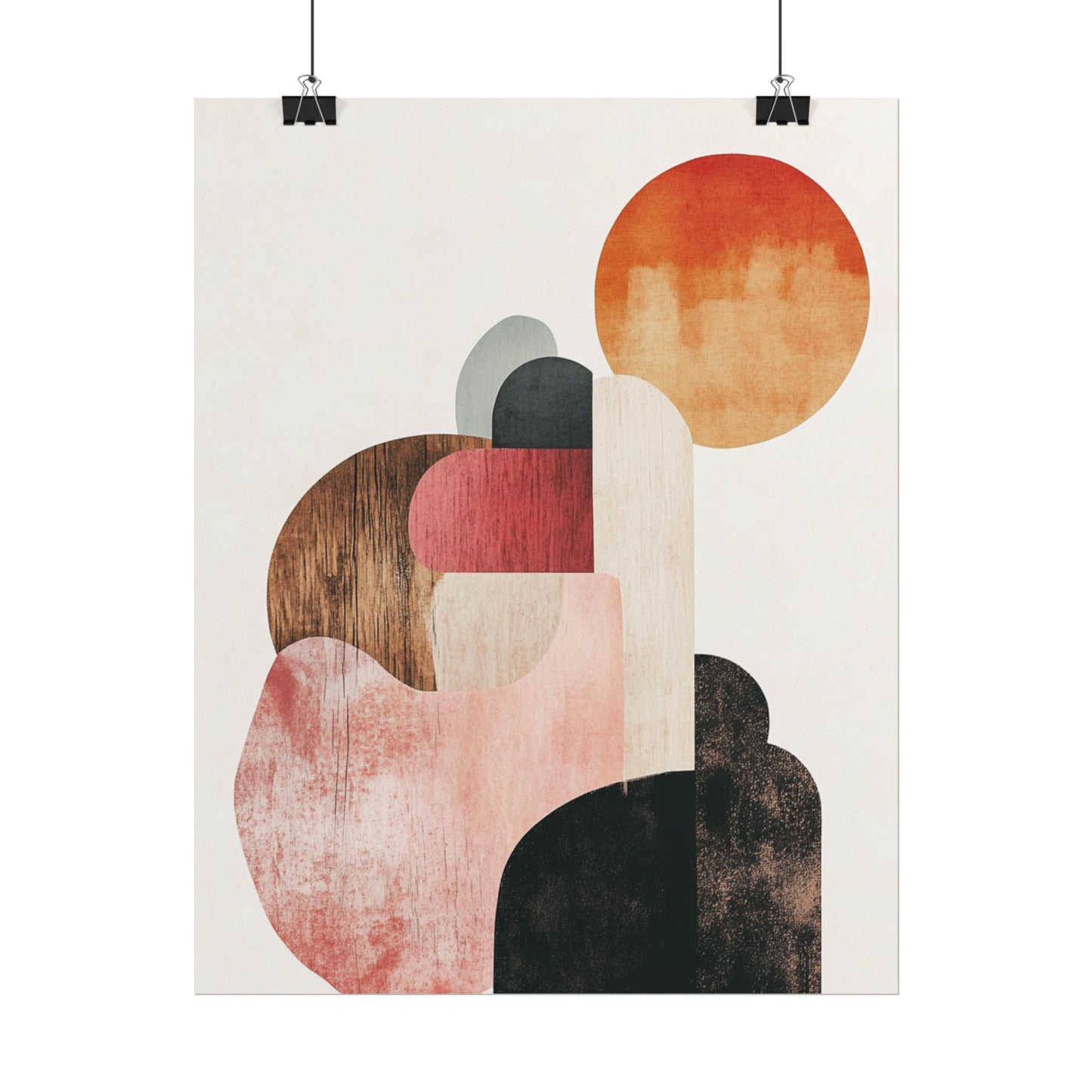 Sunrise Over Form - Abstract Geometric Art Print