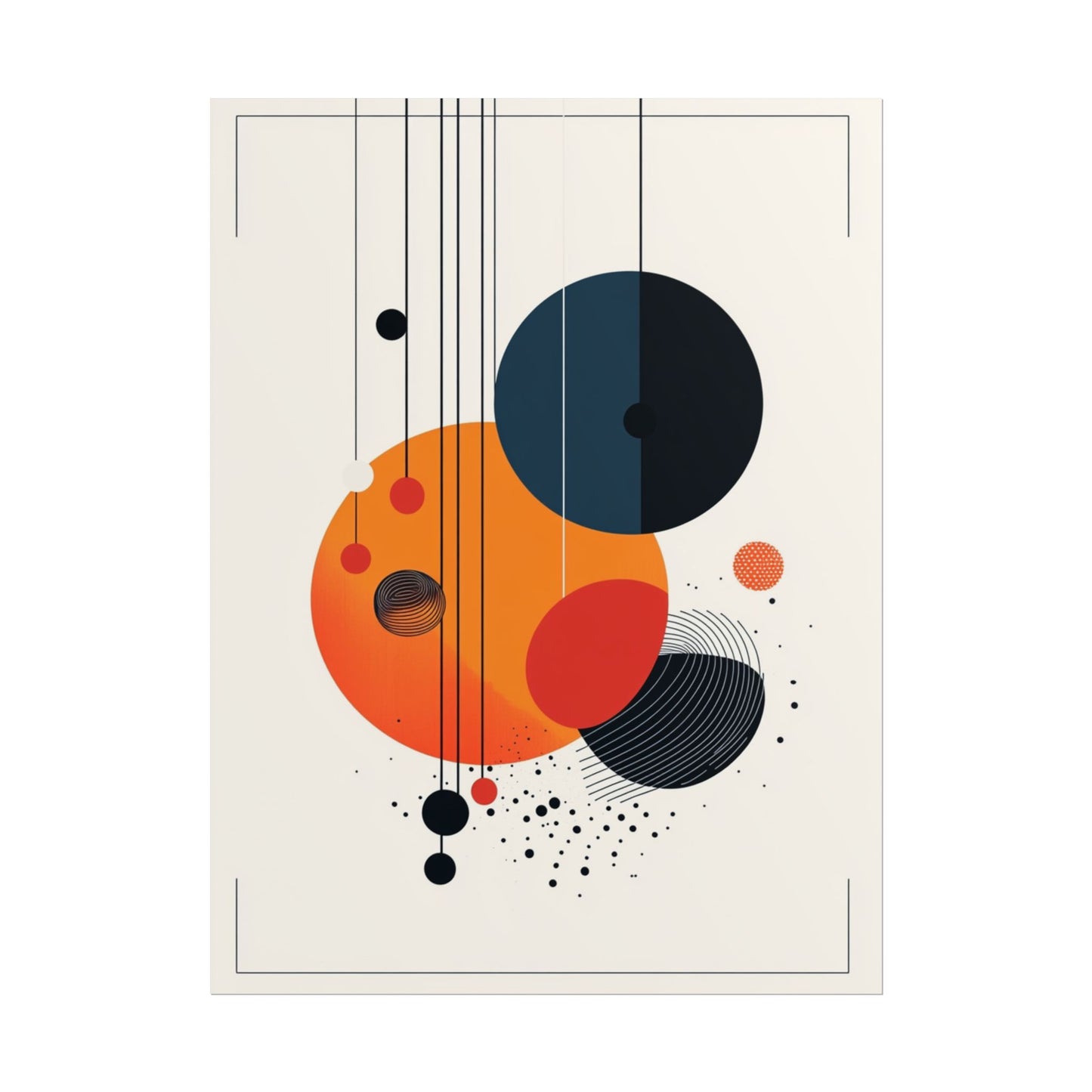 Solar Spheres - Abstract Geometric Art Print