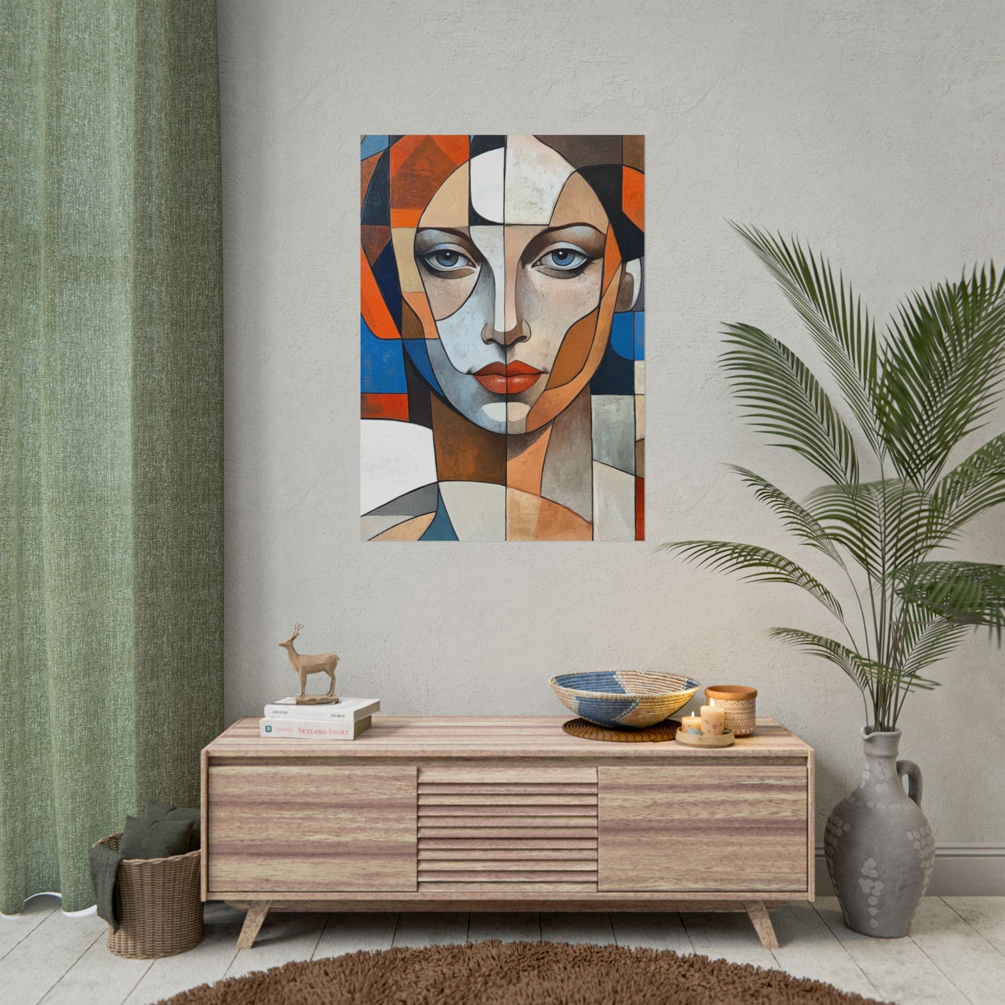 Symmetry in Colours - Abstract Portrait Art Print