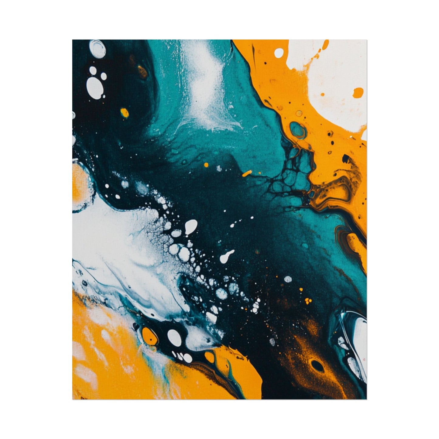 Fluid Harmony - Abstract Colour Flow Art Print