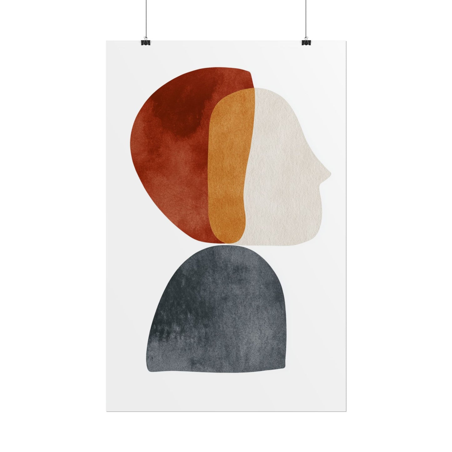 Layers of Thought - Abstract Profile Art Print