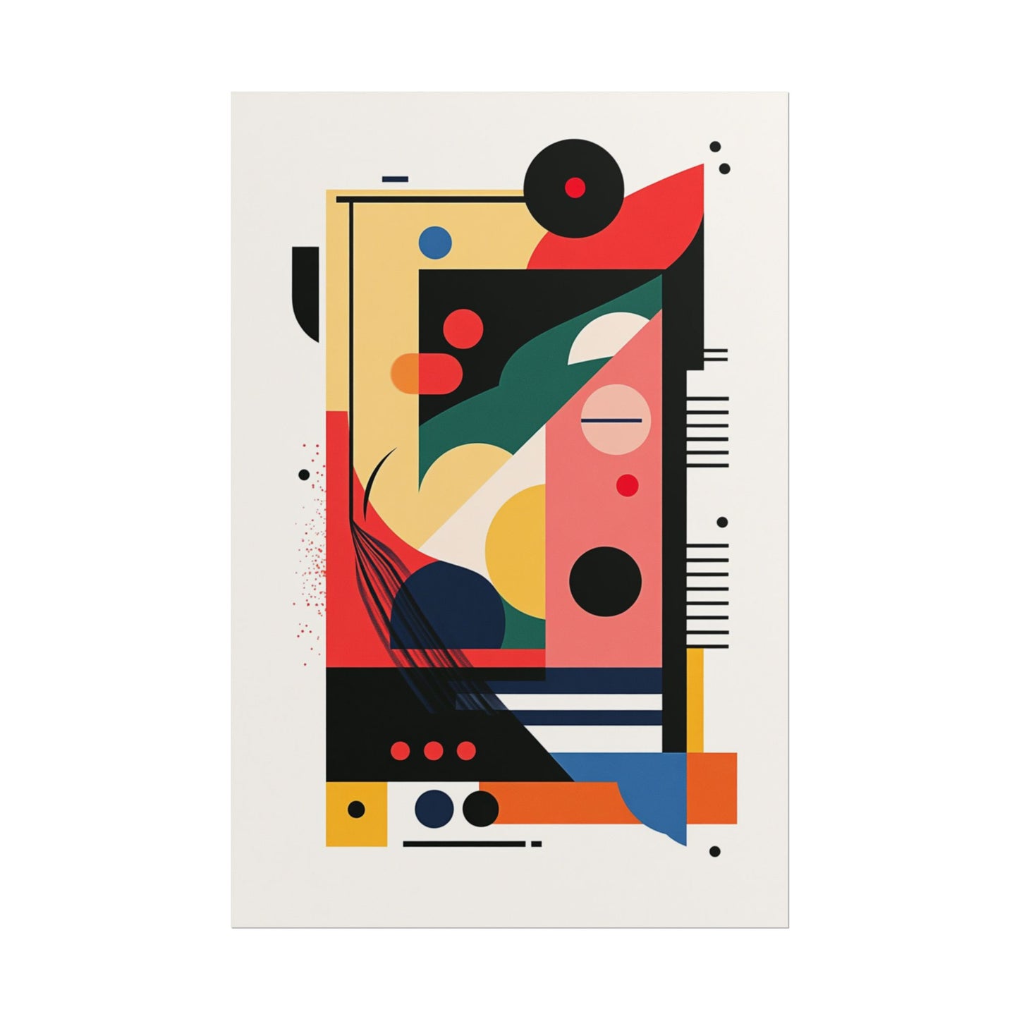 Geometry in Motion - Bold Abstract Geometric Print