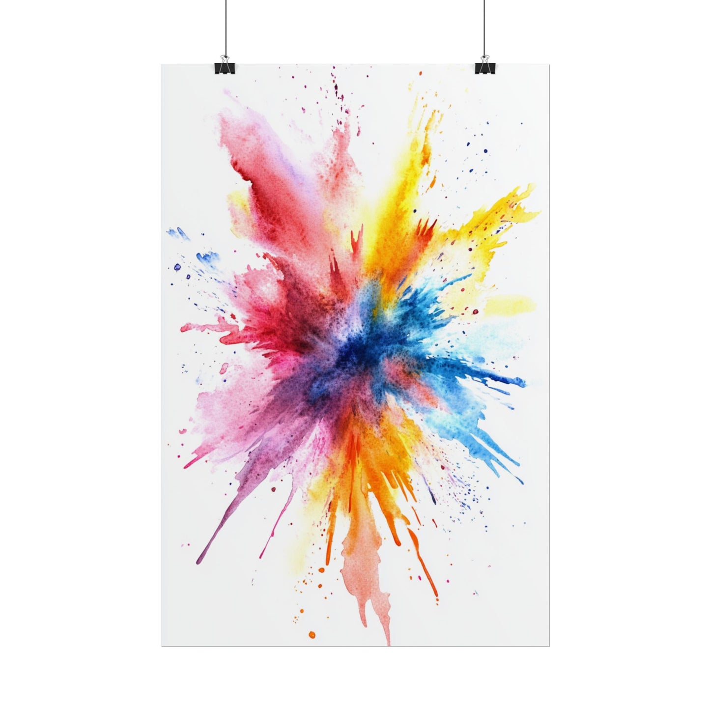 Explosion of Colour - Vibrant Abstract Burst Art