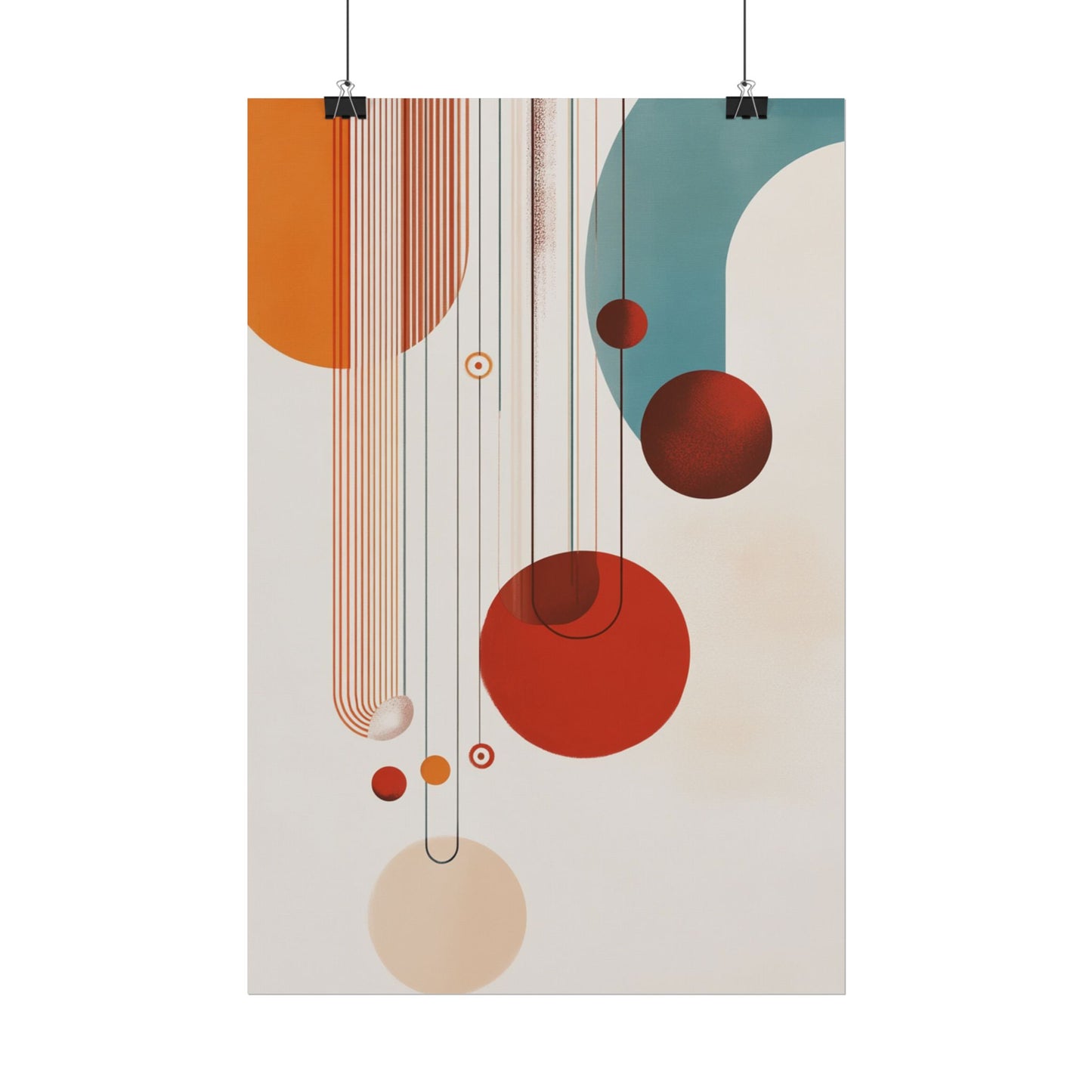 Orbital Harmony - Abstract Geometric Art Print