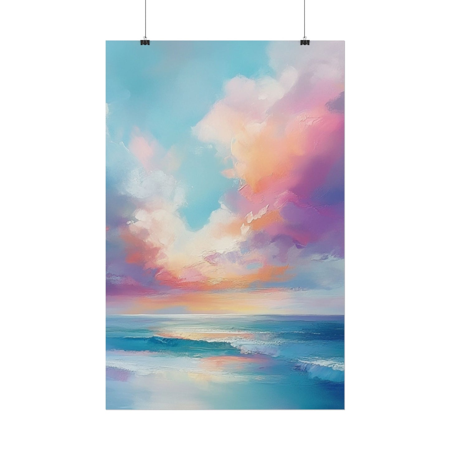 Serenity in Colour - Abstract Sky and Sea Landscape