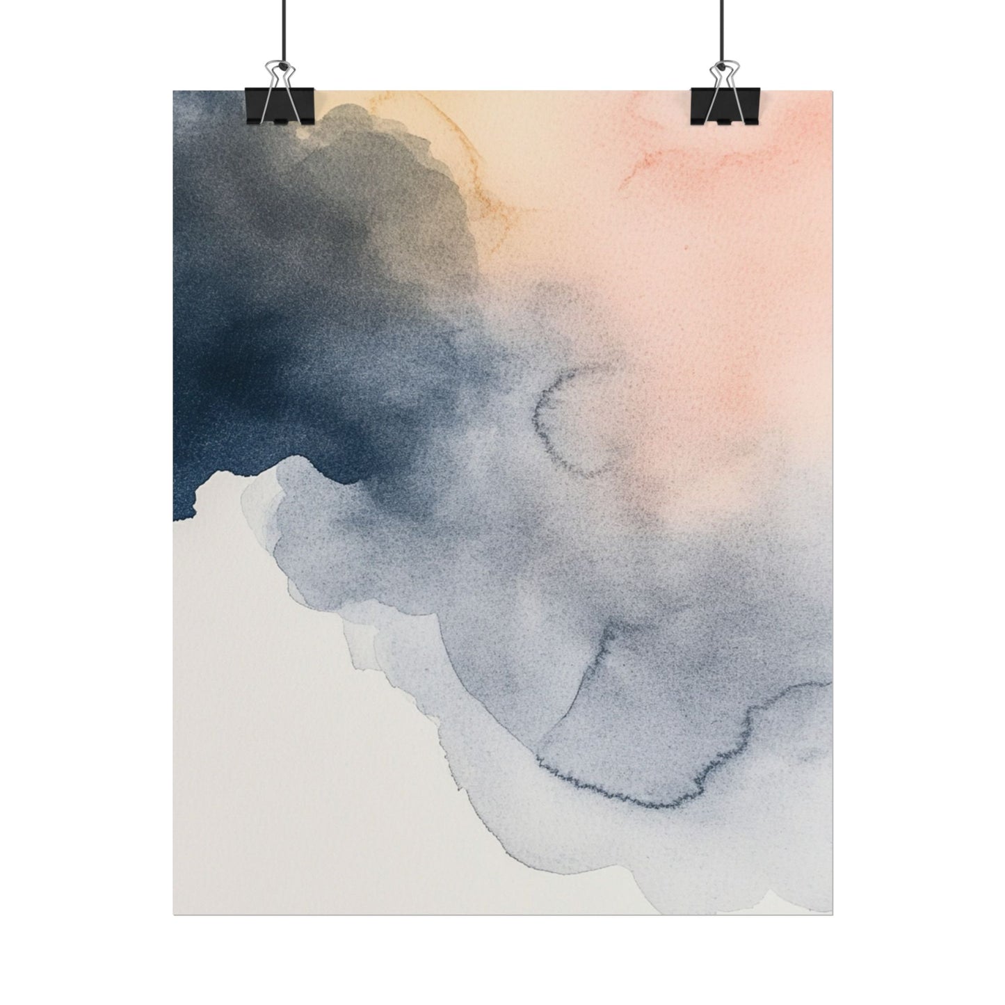 Serene Watercolour Cloudscape - Abstract Art Print