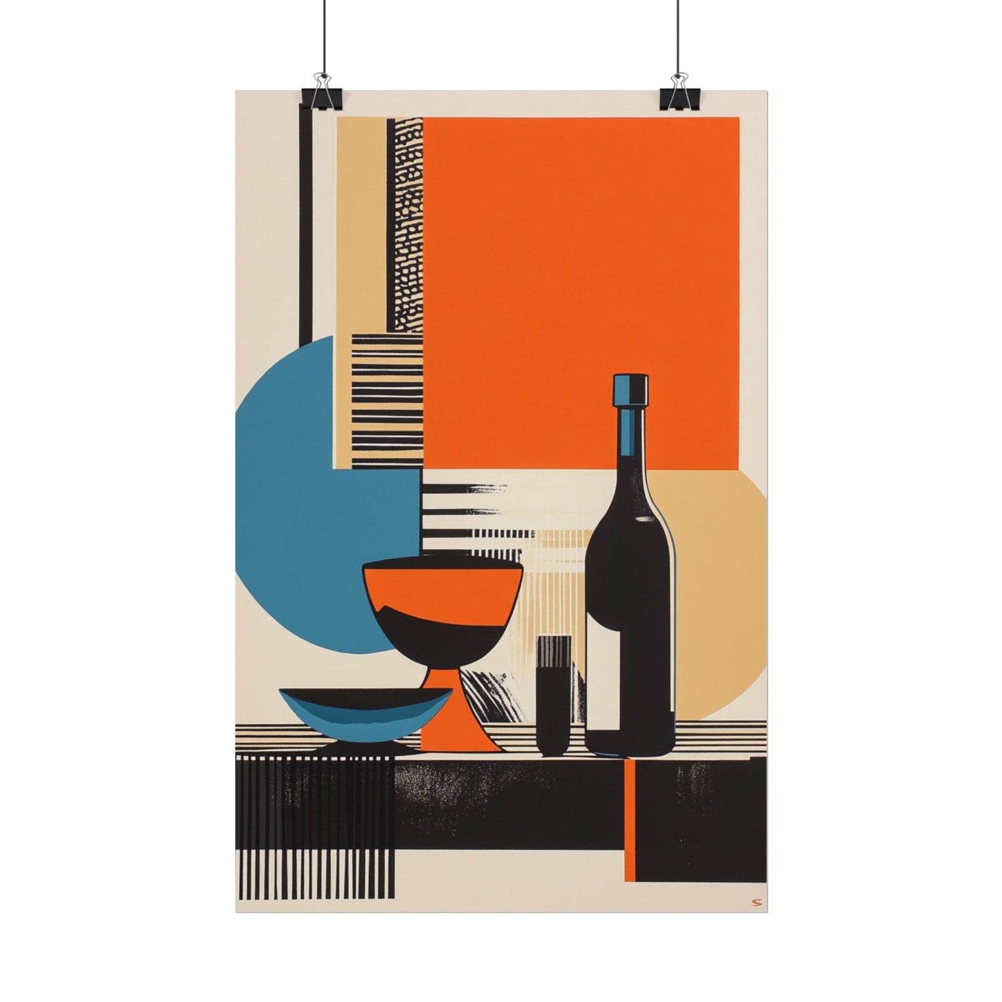 Modernist Still Life - Abstract Geometric Art Print