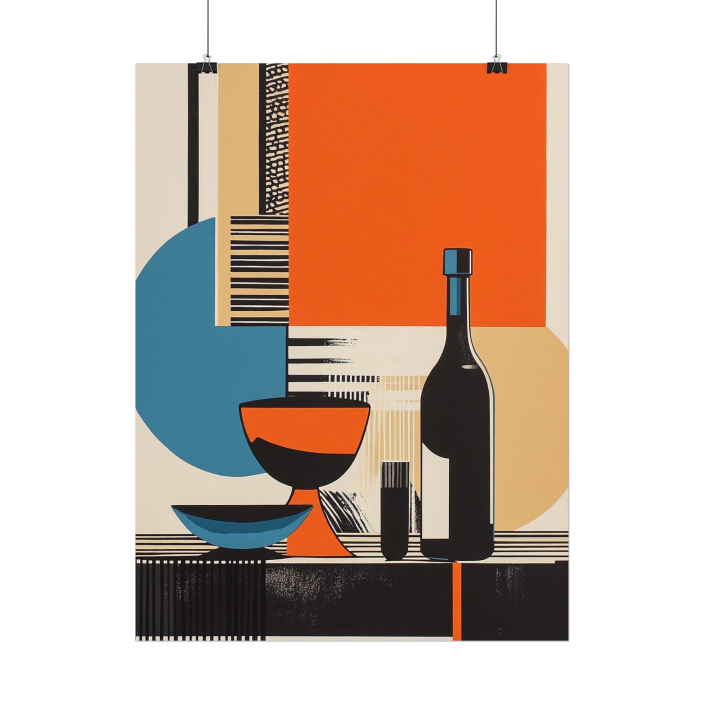 Modernist Still Life - Abstract Geometric Art Print