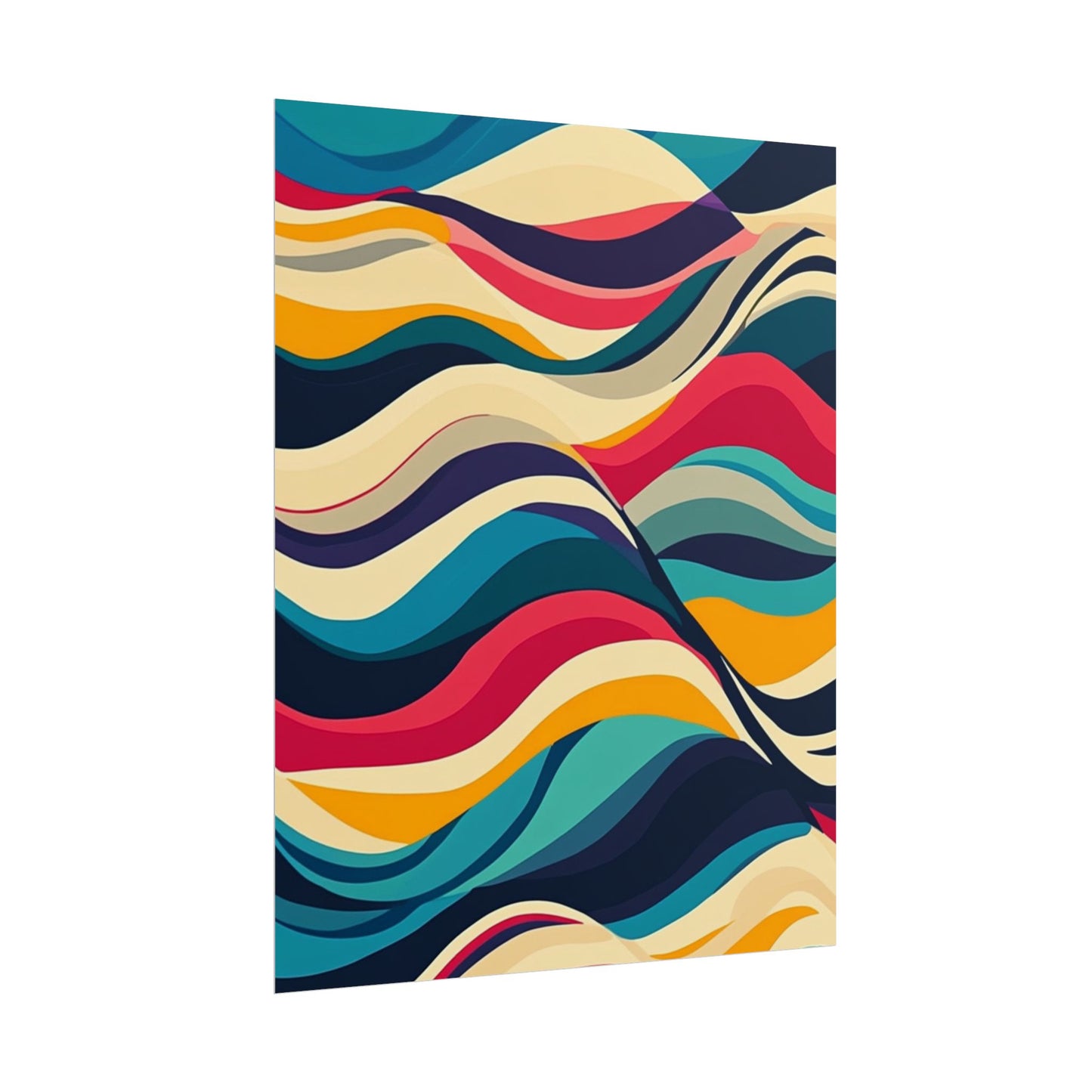 Flowing Waves of Colour - Abstract Art Print